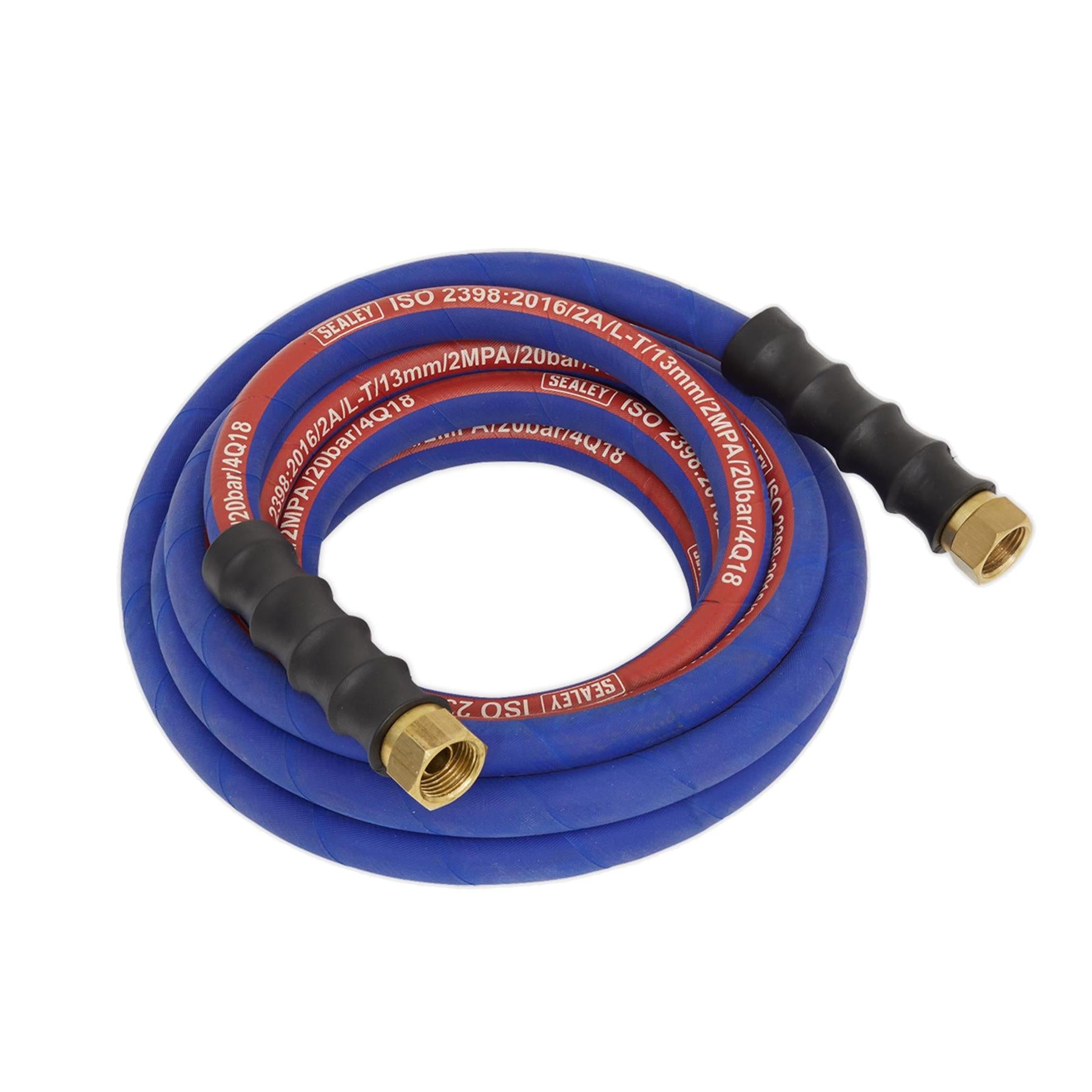 Sealey Rubber Air Hose 5m For Air Compressor 1/2"BSP 13mm Bore Extra Heavy Duty