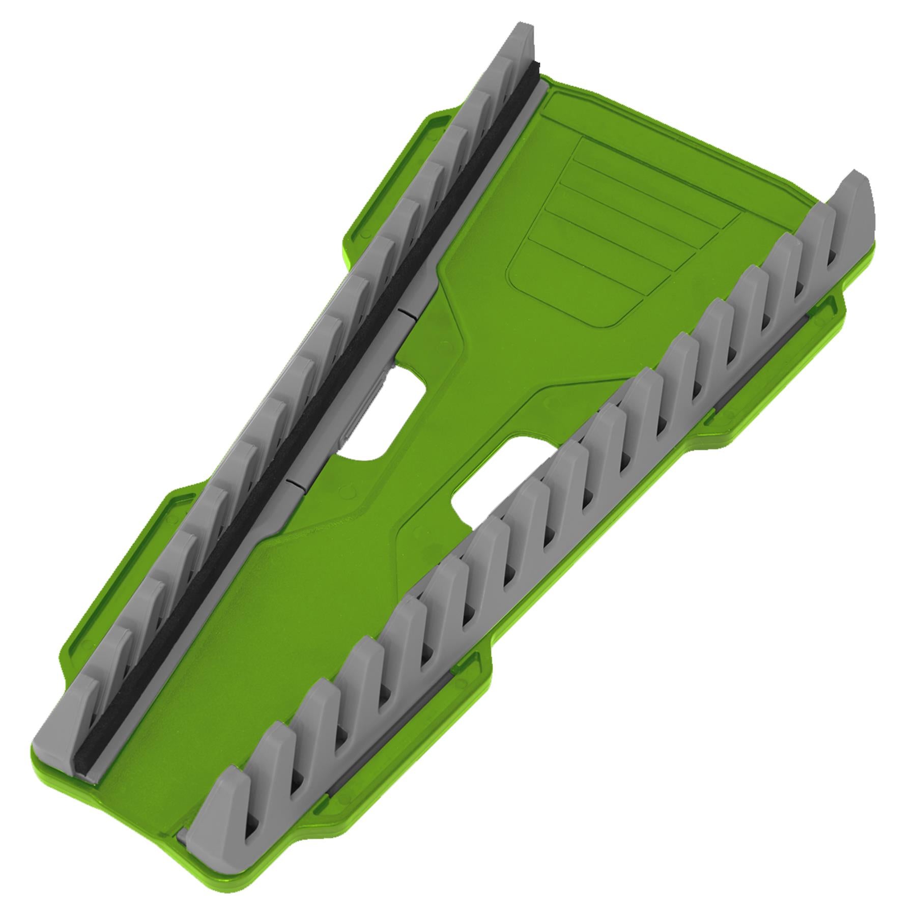 Reversible Spanner Rack 16pc Hi-Vis Green Sealey