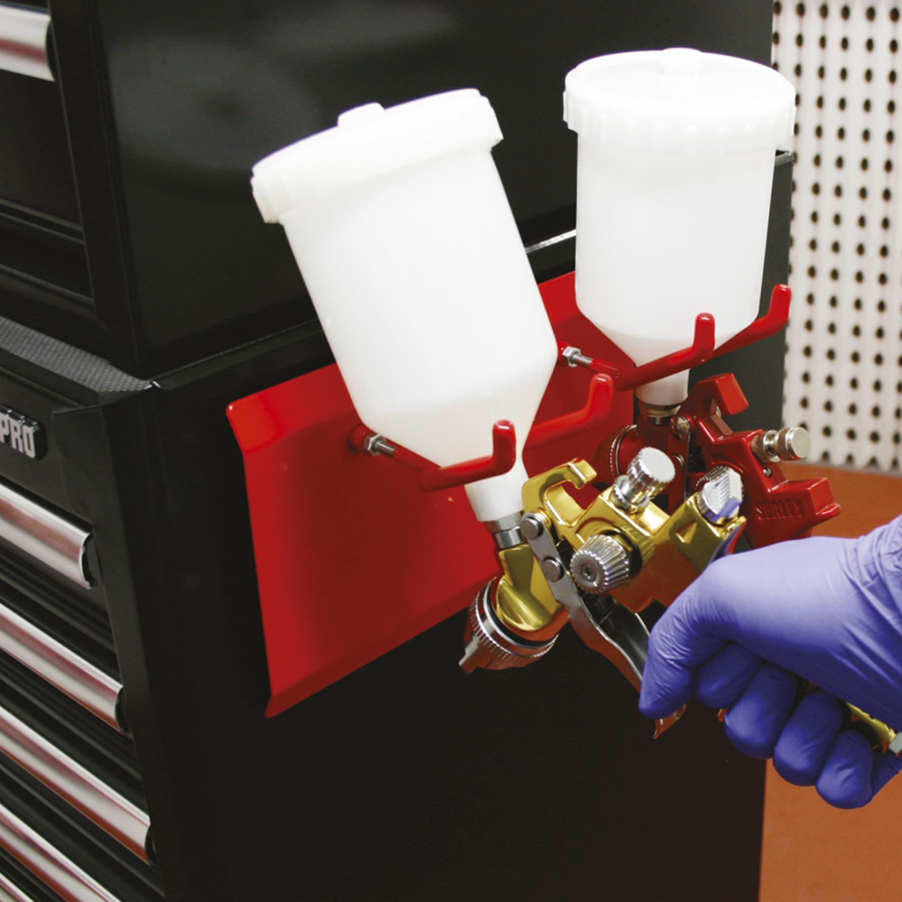 Sealey Magnetic Spray Gun Holder - 2 Gun