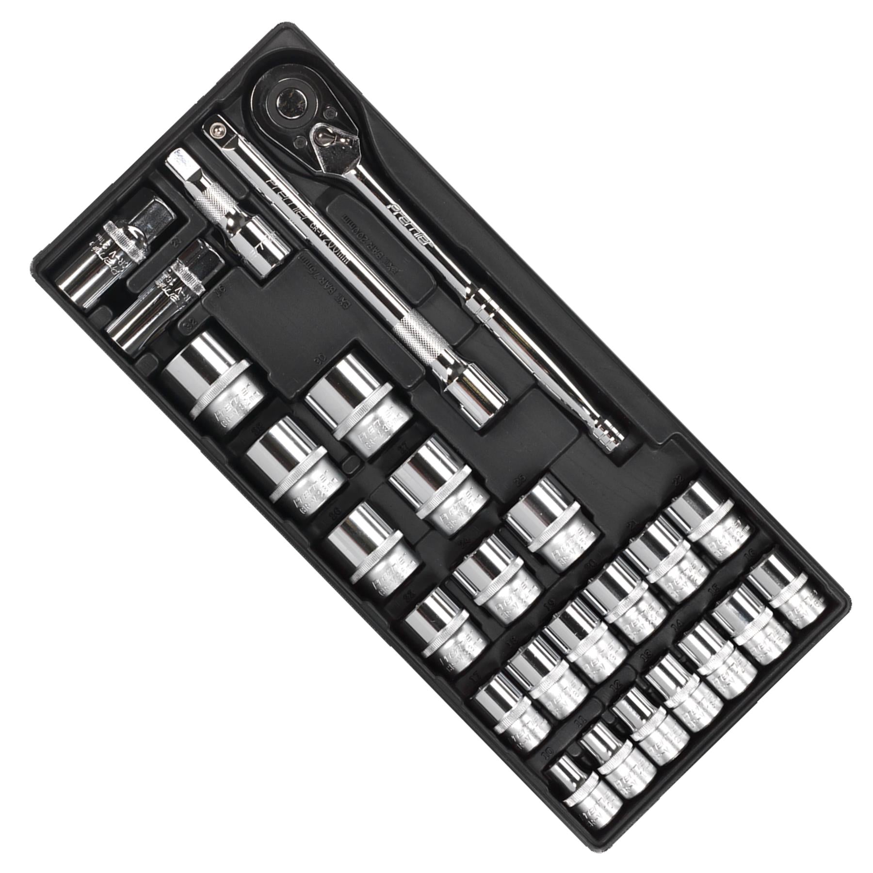 Sealey Tool Tray with Socket Set 26pc 1/2"Sq Drive