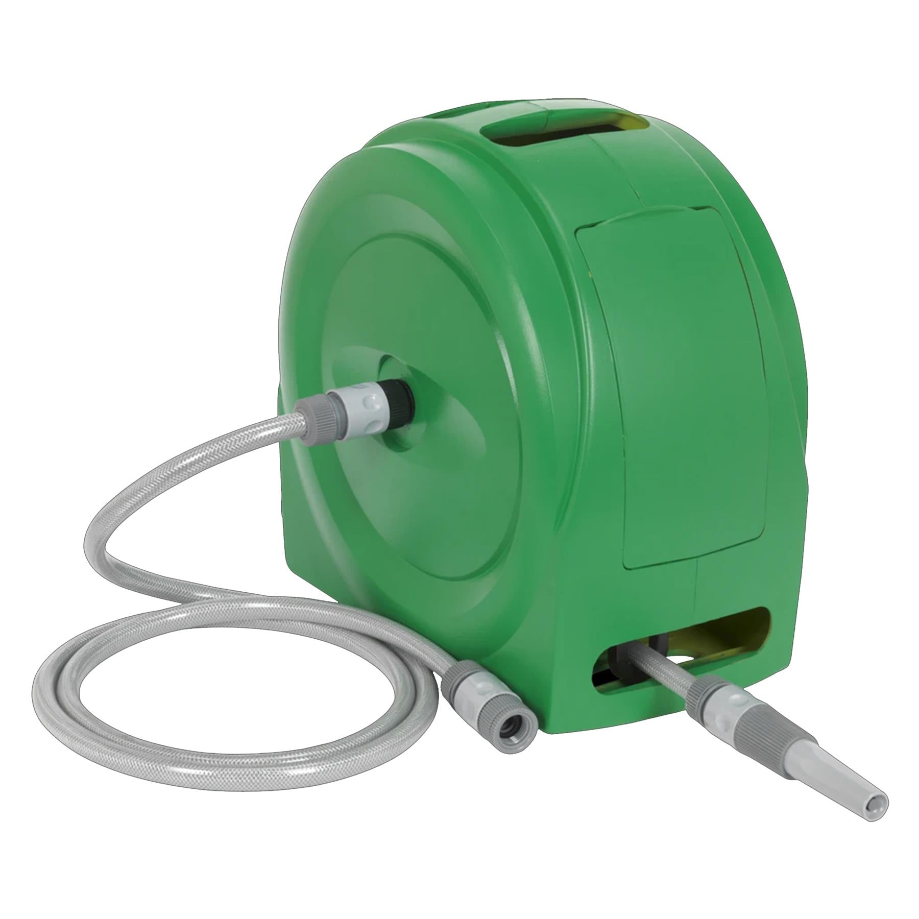 Water Hose Reel 20m. Auto-Rewind Control Garden Hose Reel.Sealey