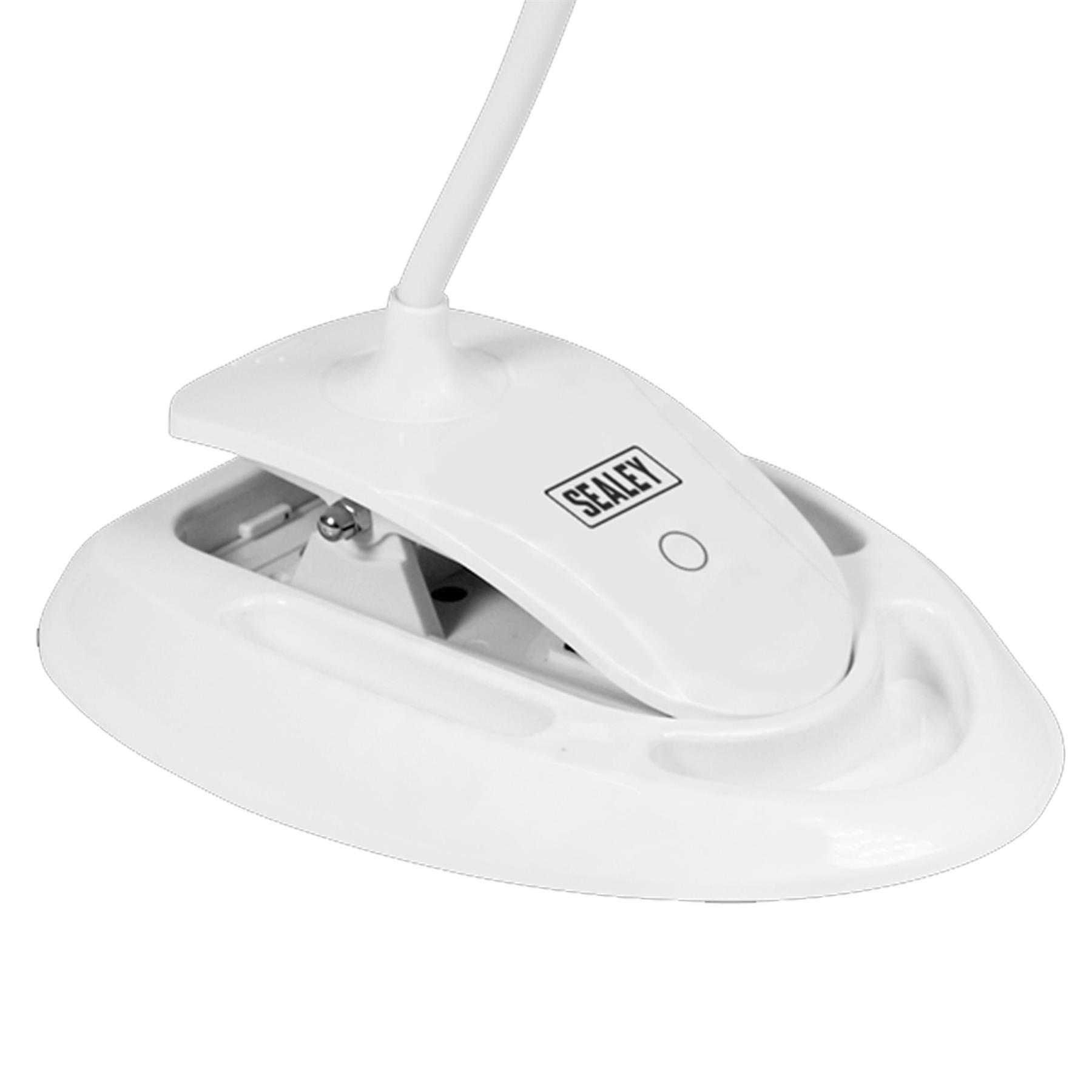 Rechargeable Dual Mounting Magnifying Work Light 6 SMD LED Dimmable Sealey