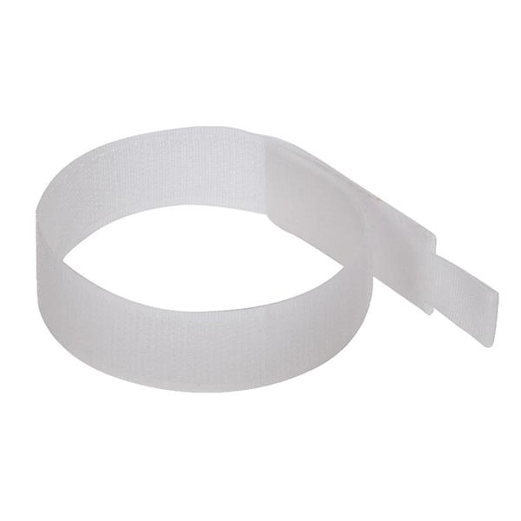 5 x Hook and Loop 150mm White Nylon strap strapping Cable Ties with buckle Band luggage Strap