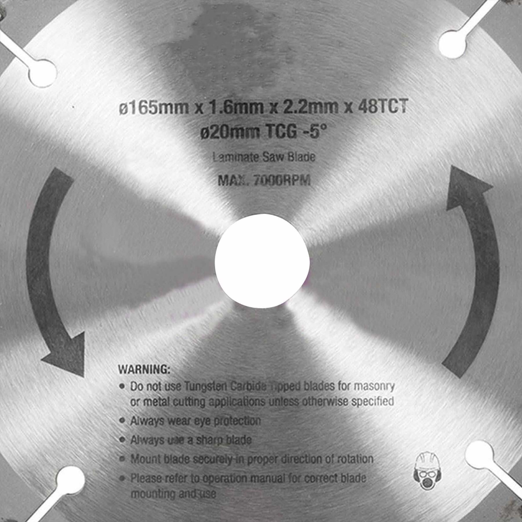 Plunge Track Saw Blade 48T Tts48Tcg Blade 48T Tungsten Carbide Blade New