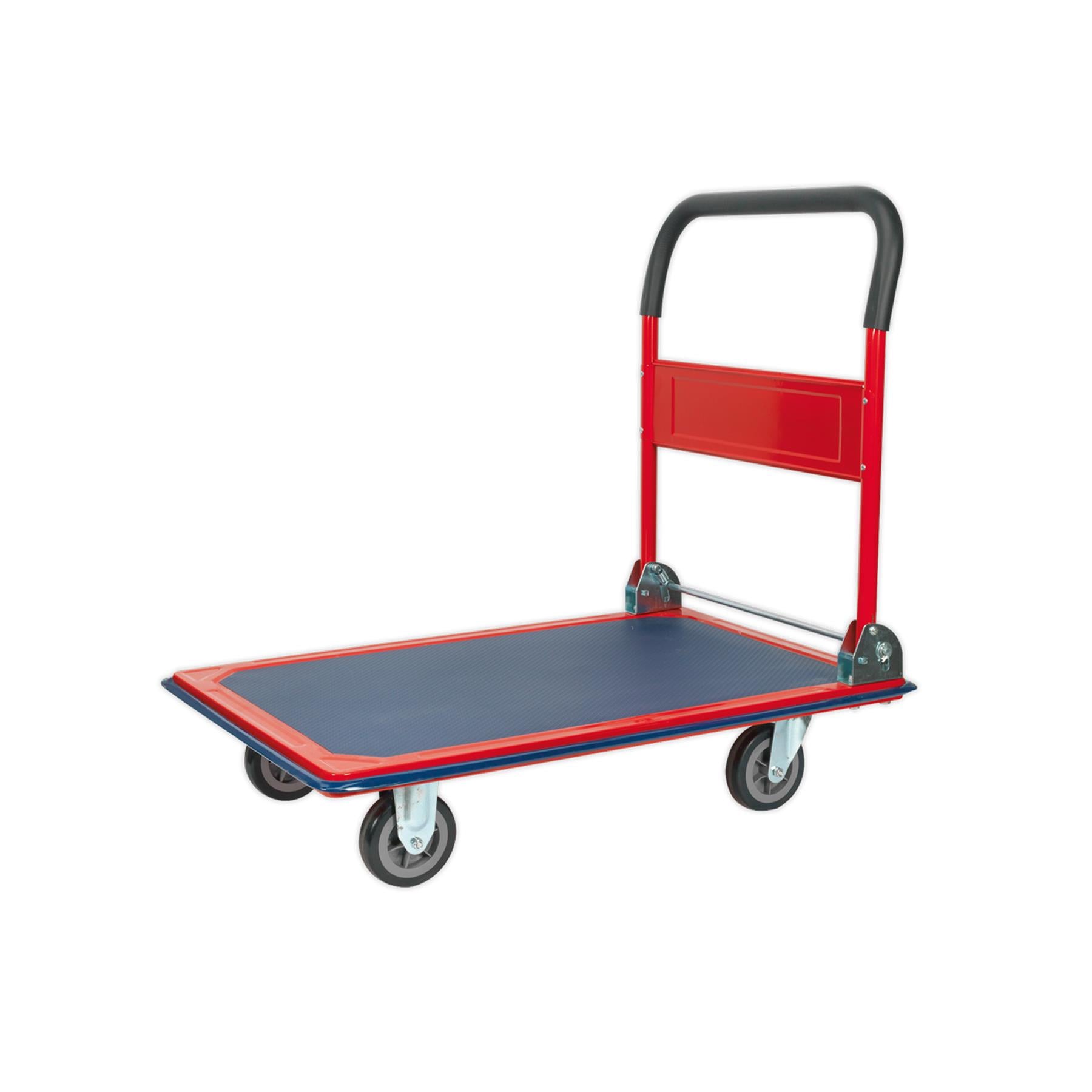 Sealey Platform Truck 300kg Capacity Rubberised Deck & Bumper Strip