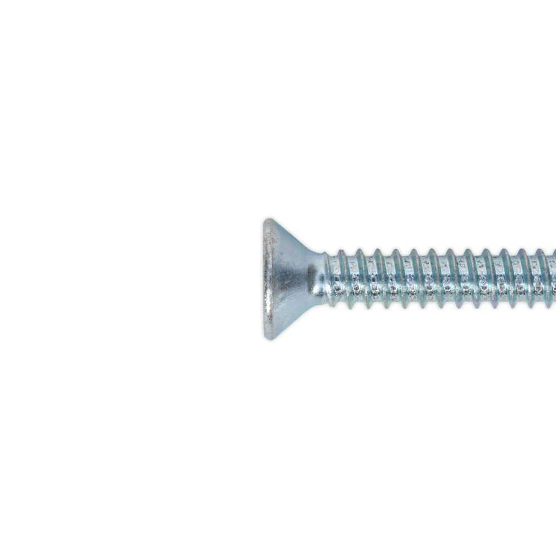 Sealey Self Tapping Screw 6.3 x 51mm Countersunk Pozi Pack of 100