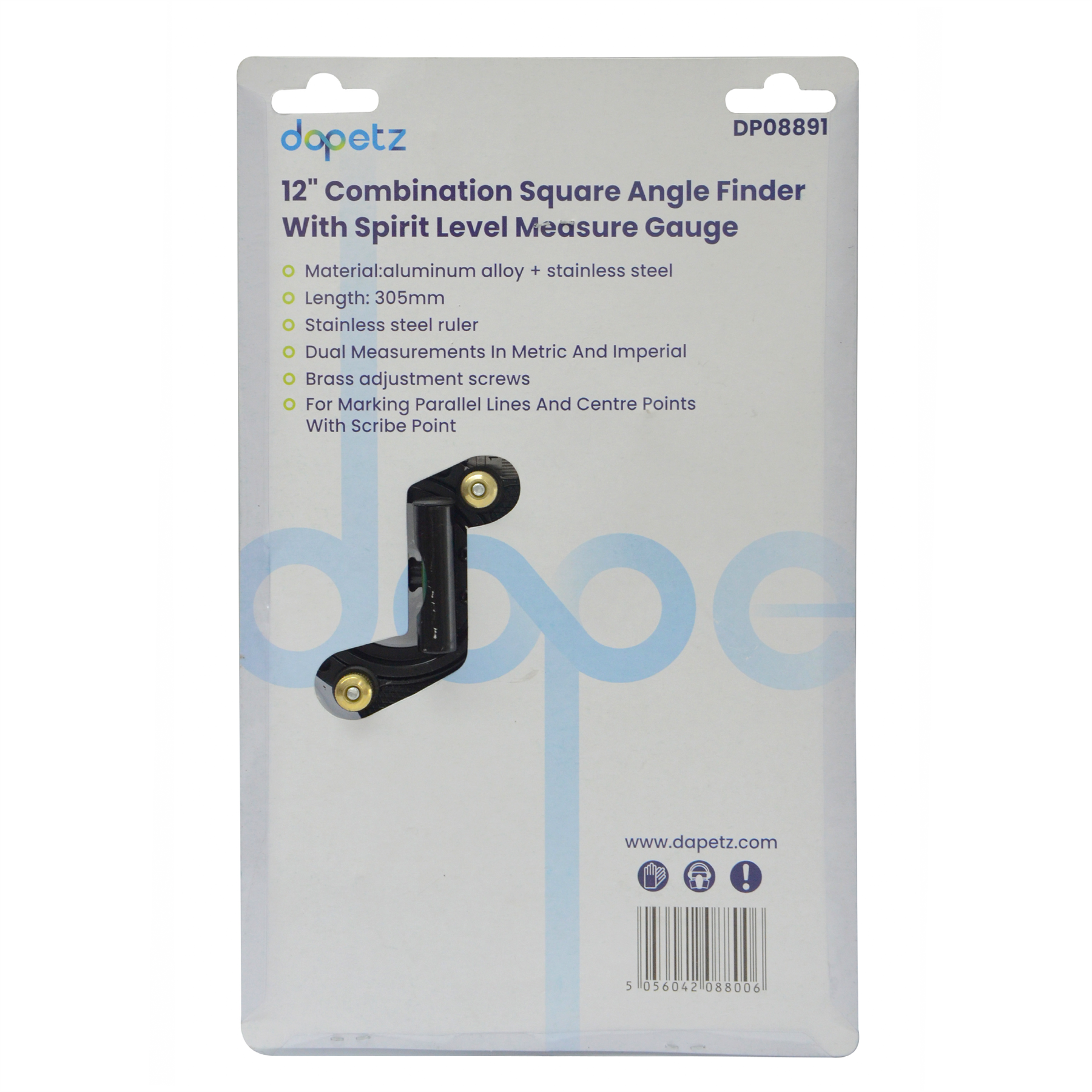 12 Inch Combination Square Ruler