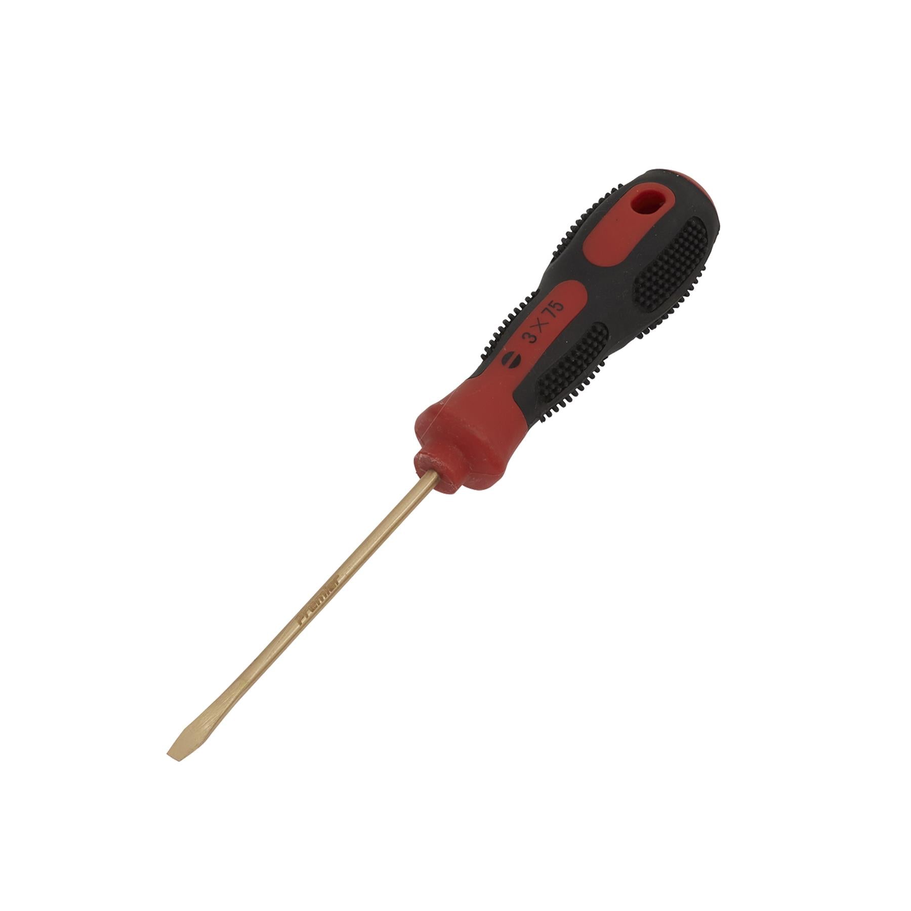 Sealey Screwdriver Slotted 3 x 75mm - Non-Sparking