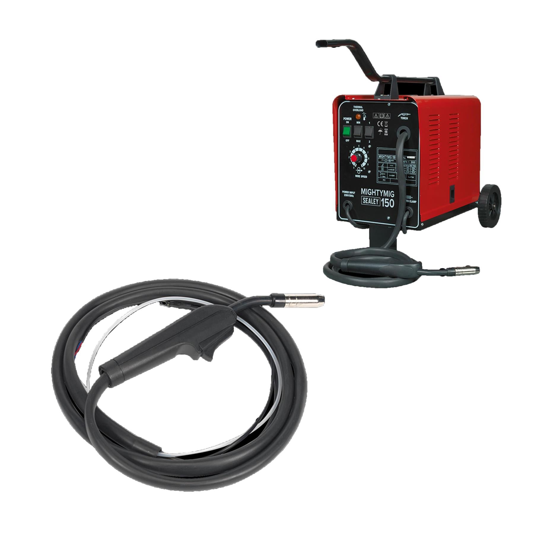Sealey 30-150Amp Professional Gasless / No Gas Mig Welder Unit 230v MIGHTYMIG150