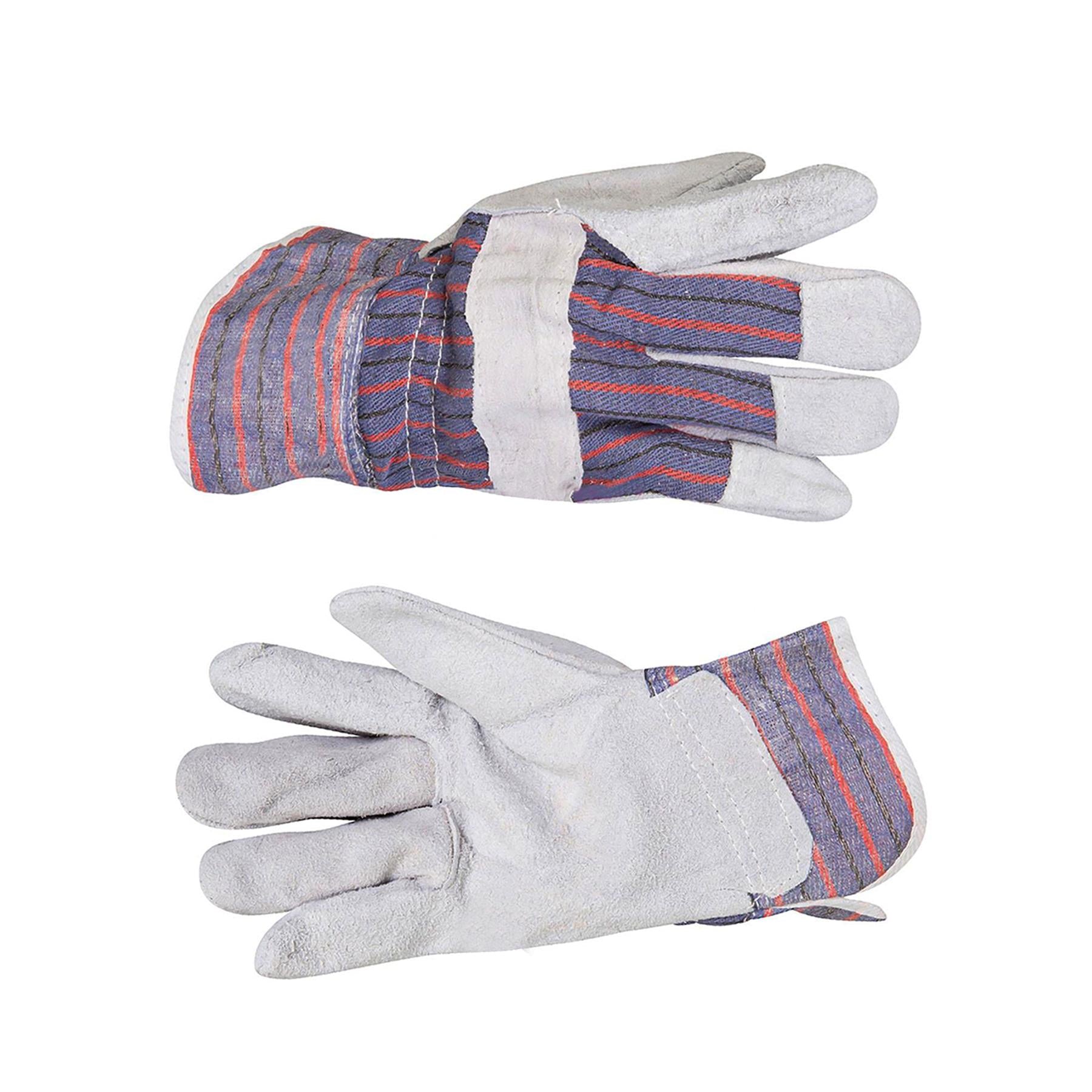 3 X Rigger Gloves Chrome Leather Quality Safety For Construction And General Use