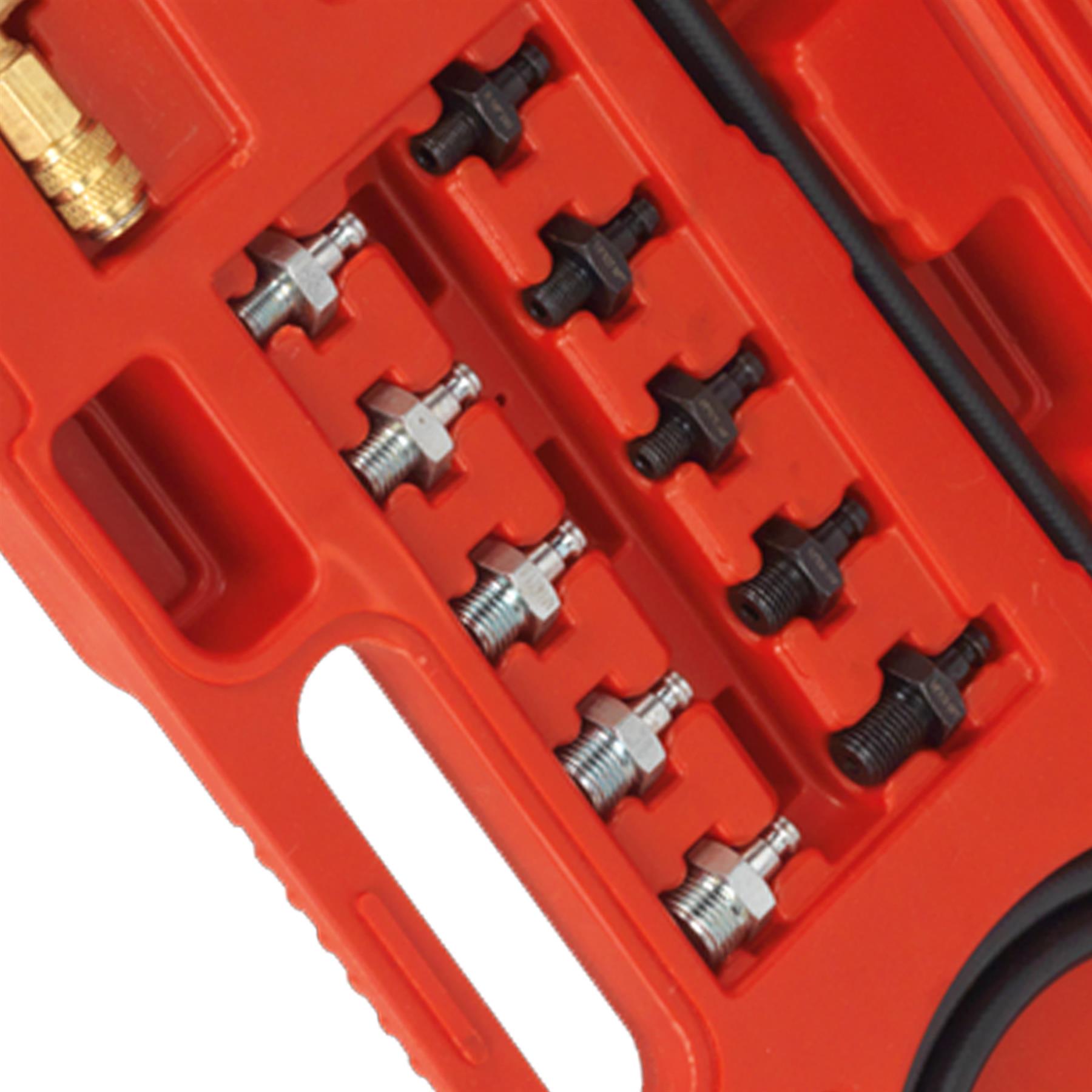 Oil Pressure Test Kit Oil Pump Pressure 12pc Sealey