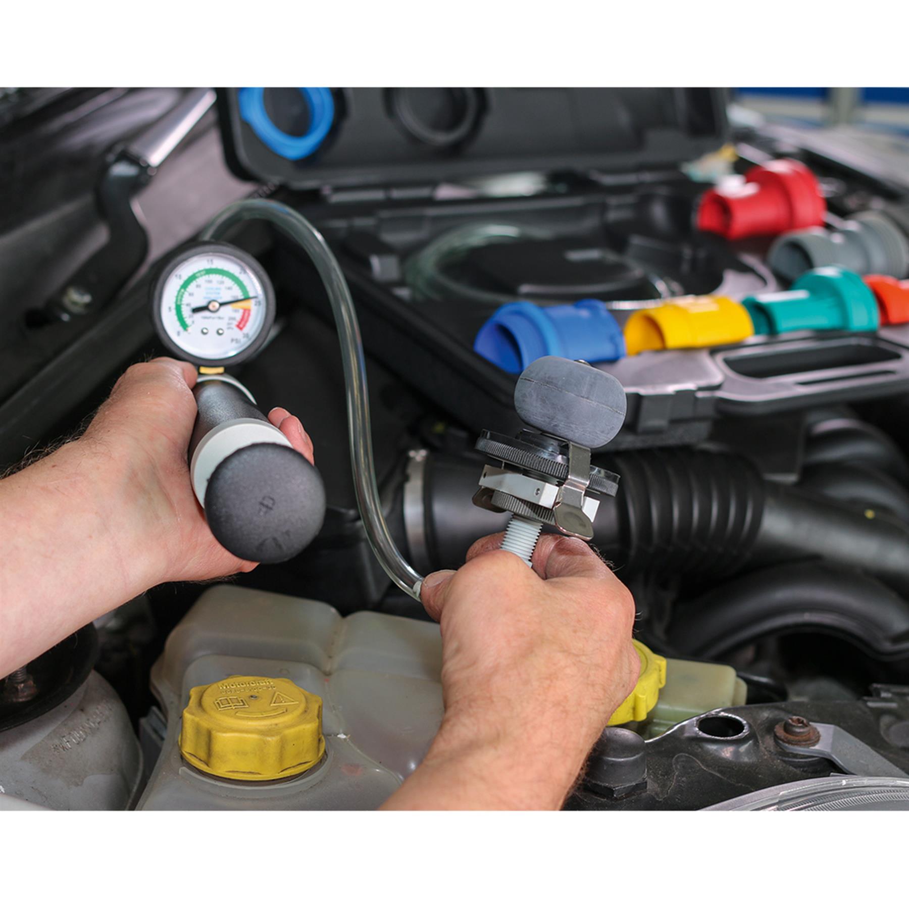 Sealey Cooling System & Cap Testing Kit Capless Storage Case