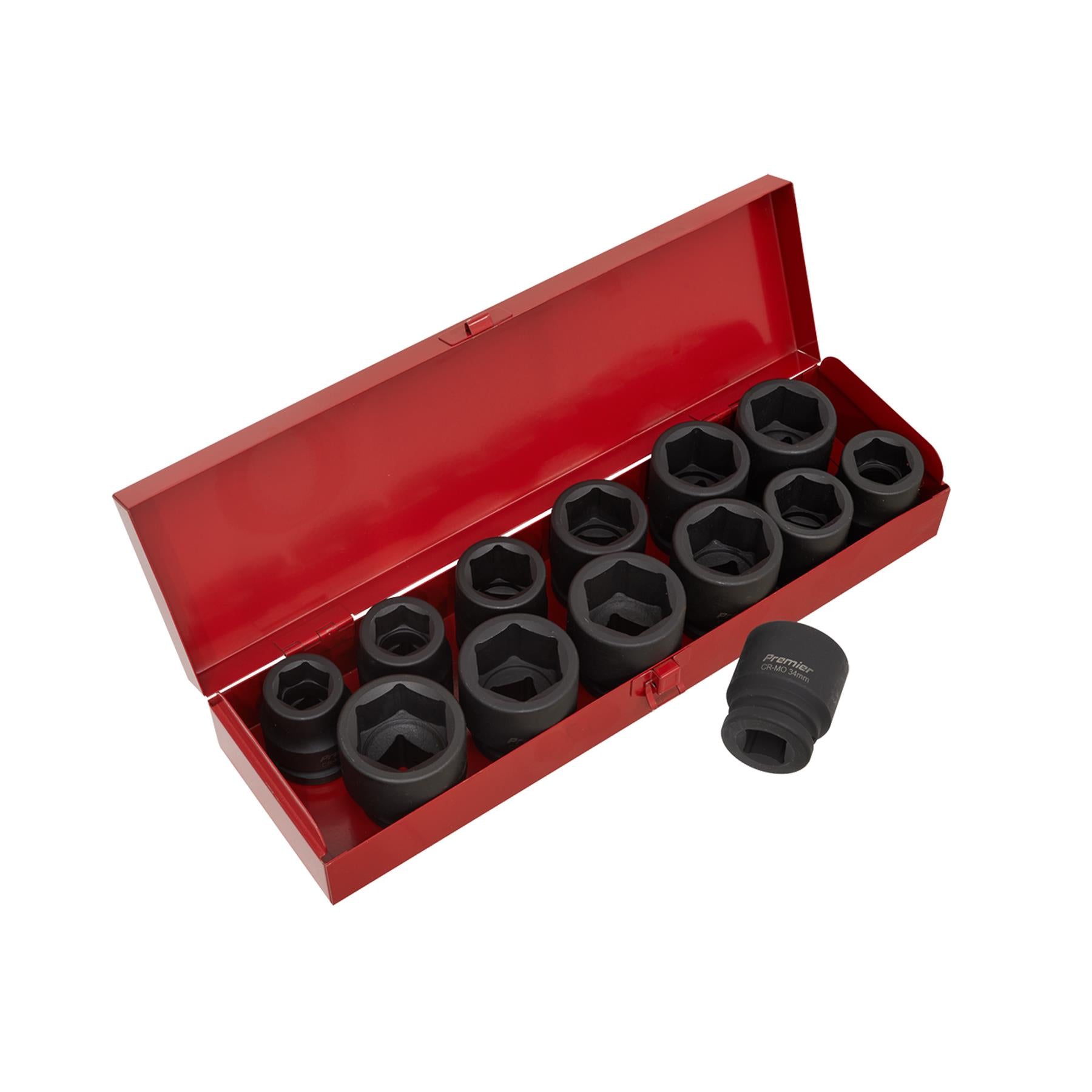 Sealey Impact Socket Set 13pc 3/4"Sq Drive Metric/Imperial