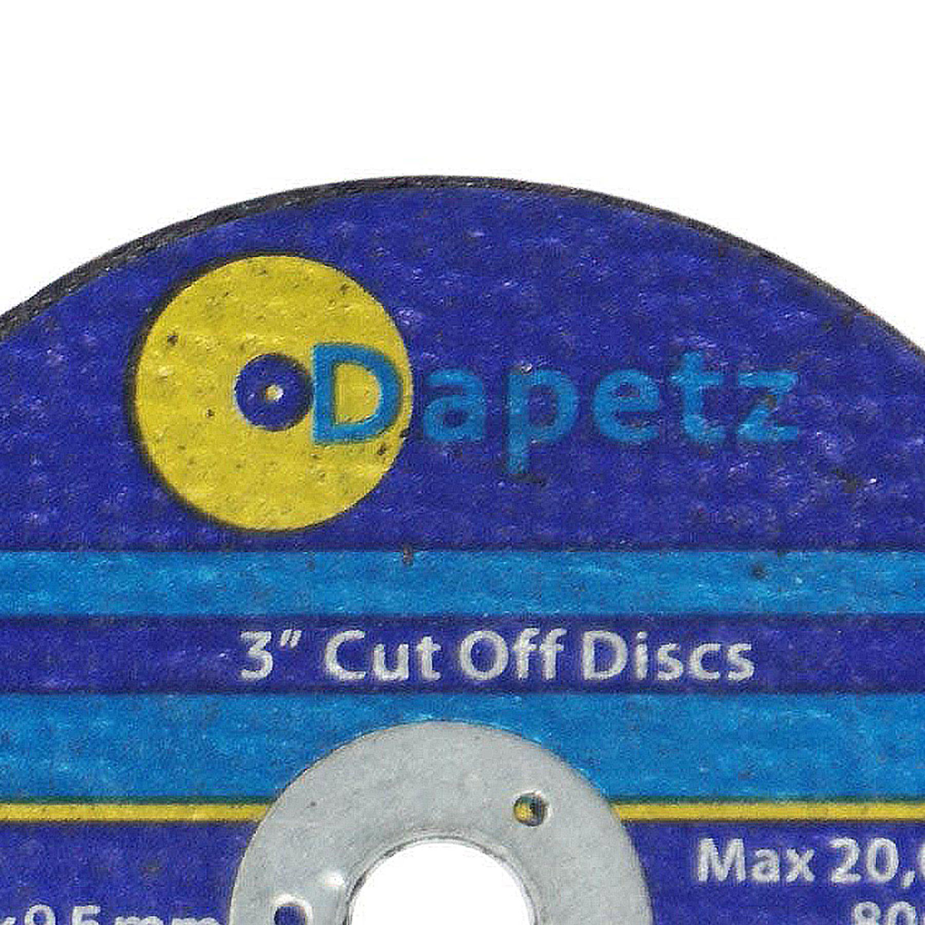 20 Pack 75mm X 1.6mm Metal Cutting Cut Off Discs 9.5mm Bore High Quality