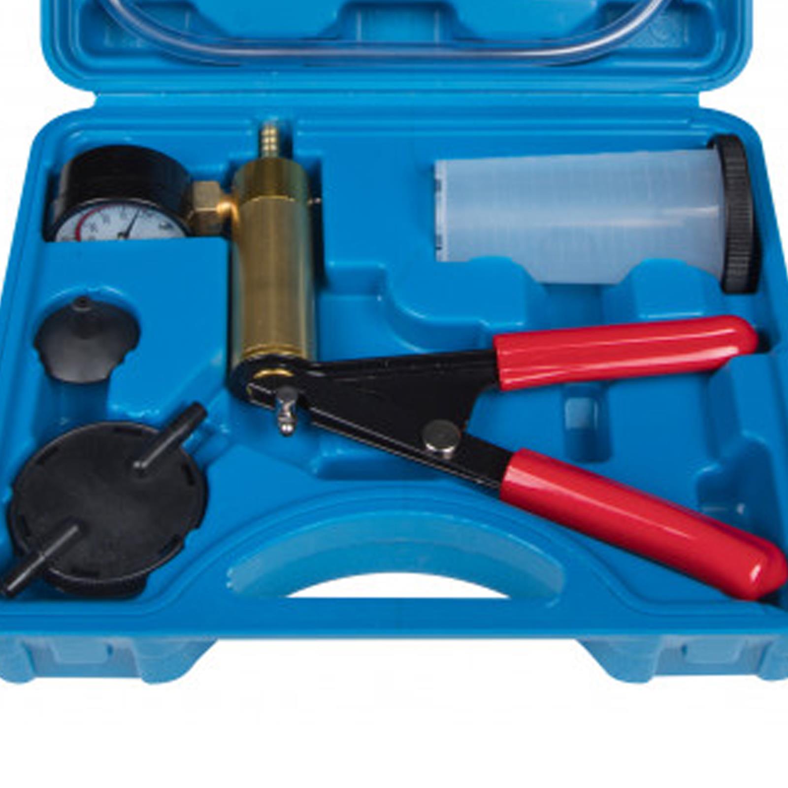 BlueSpot Brake Bleeder and Vacuum Pump Kit Car Bike Vehicle Tester Fuel Ignition Testing
