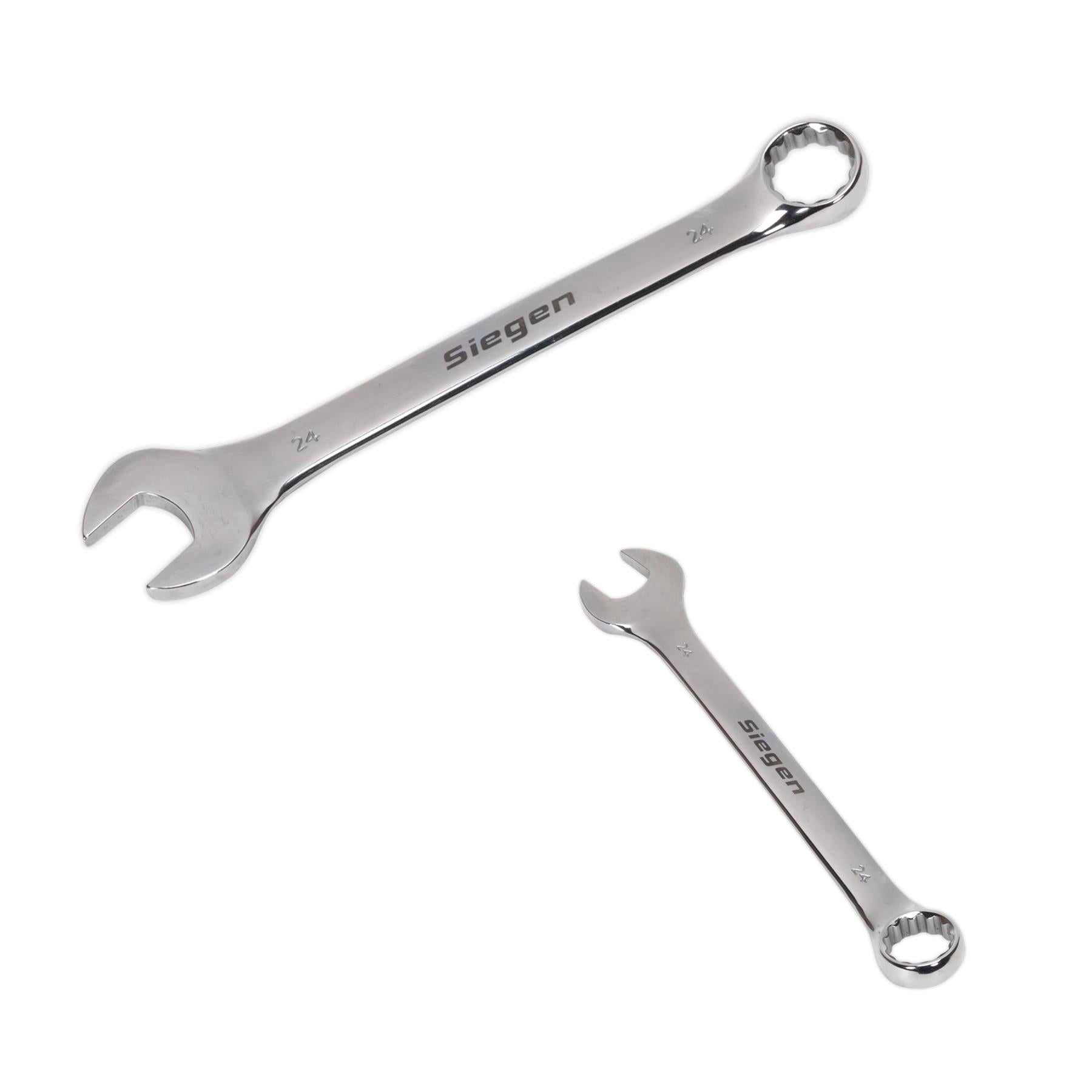 Combination Spanner 24mm. Manufactured from Chrome Sealey