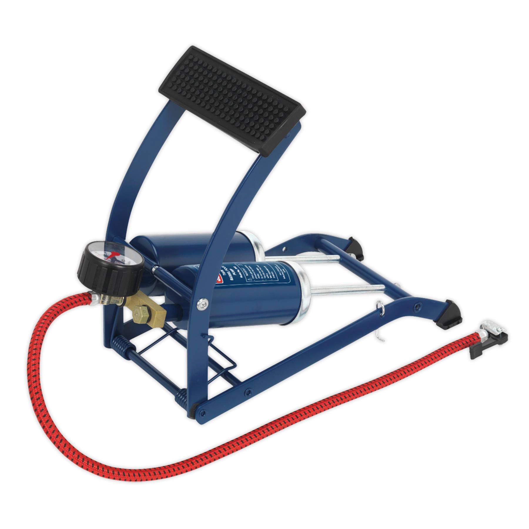 Sealey Foot Pump Twin Barrel