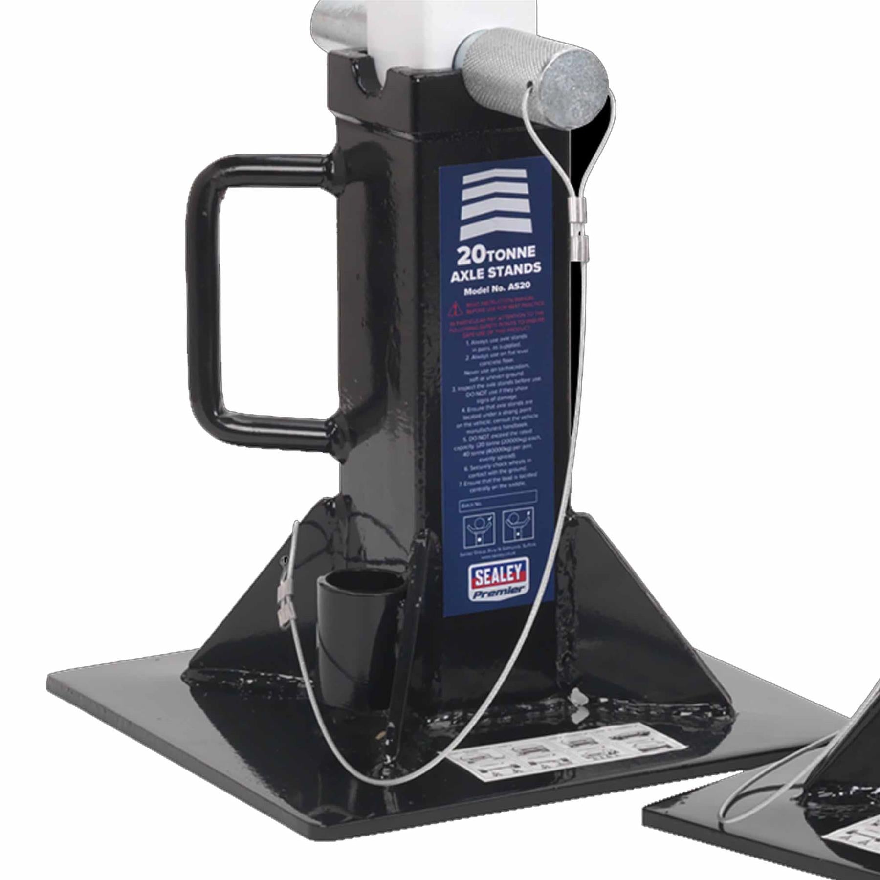 Sealey Axle Stands (Pair) 20tonne Capacity per Stand