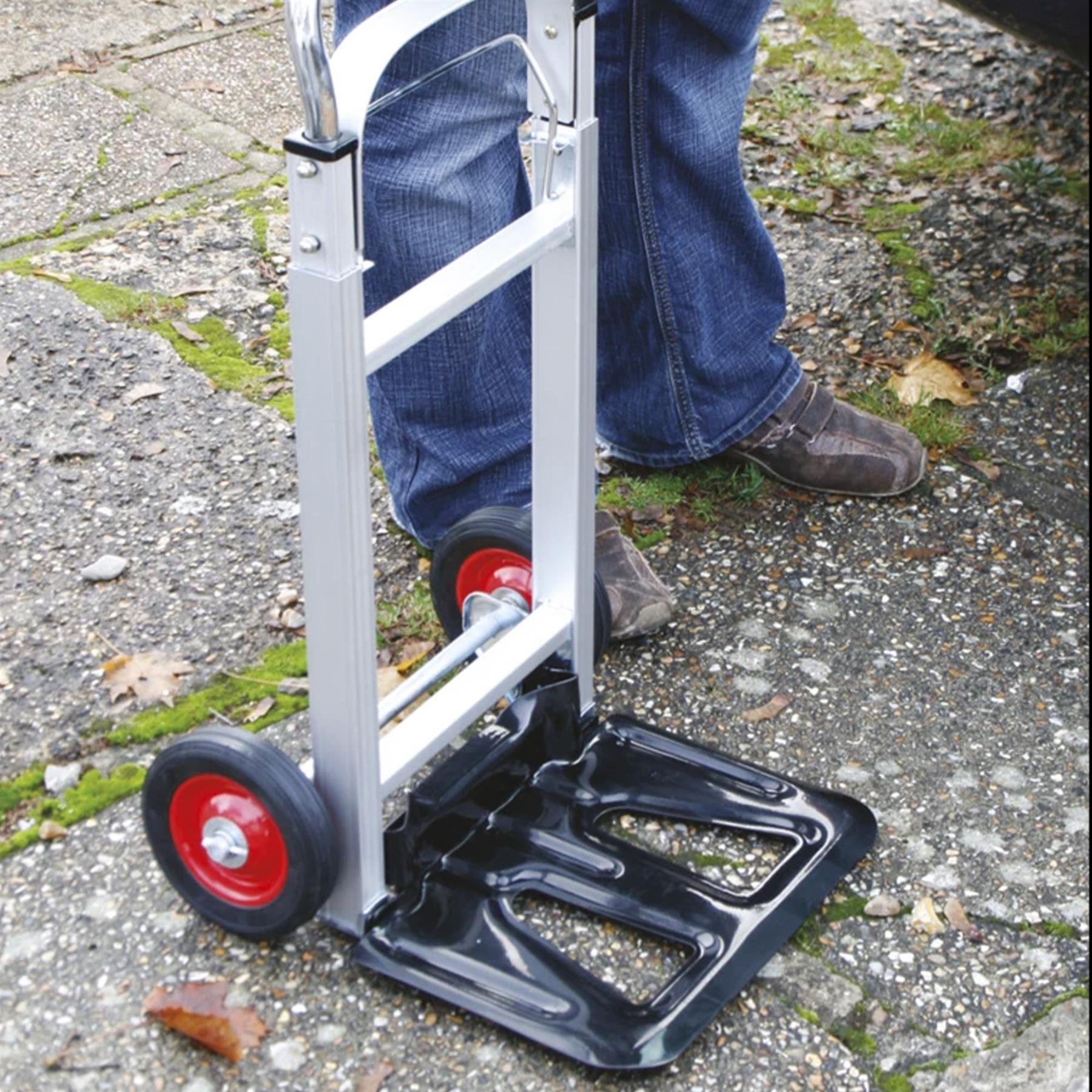 Sealey 90kg Heavy Duty Folding Foldable Hand Trolley Sack Truck Cart