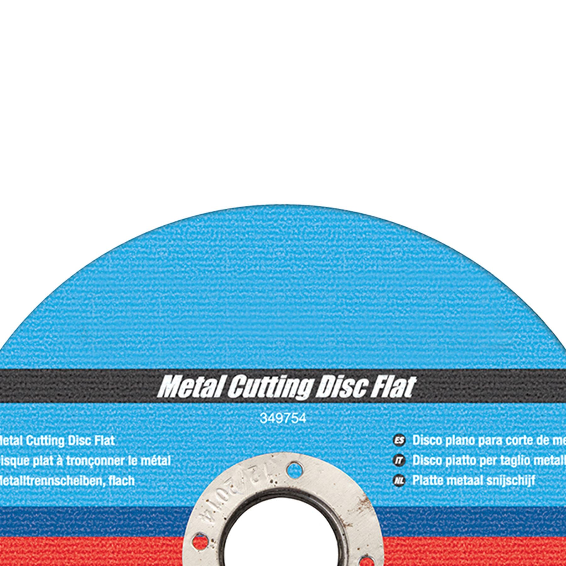 Metal Cutting Discs, Flat, Angle Grinder, 125mm X 3mm, Steel, Grinding 10Pk