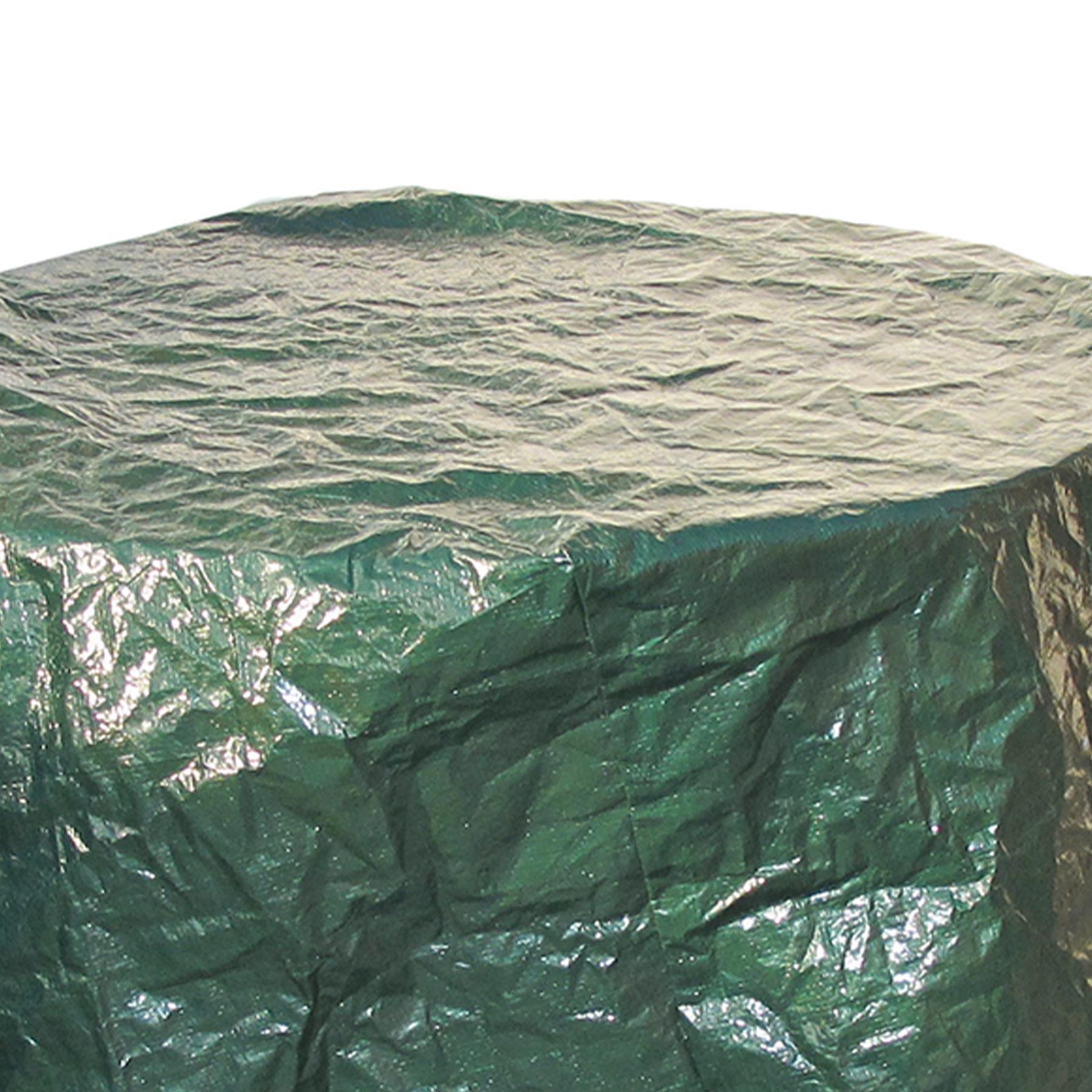 Round Table Cover - 1250 X 810mm Waterproof 100G/M2 Durable Green Polyethylene