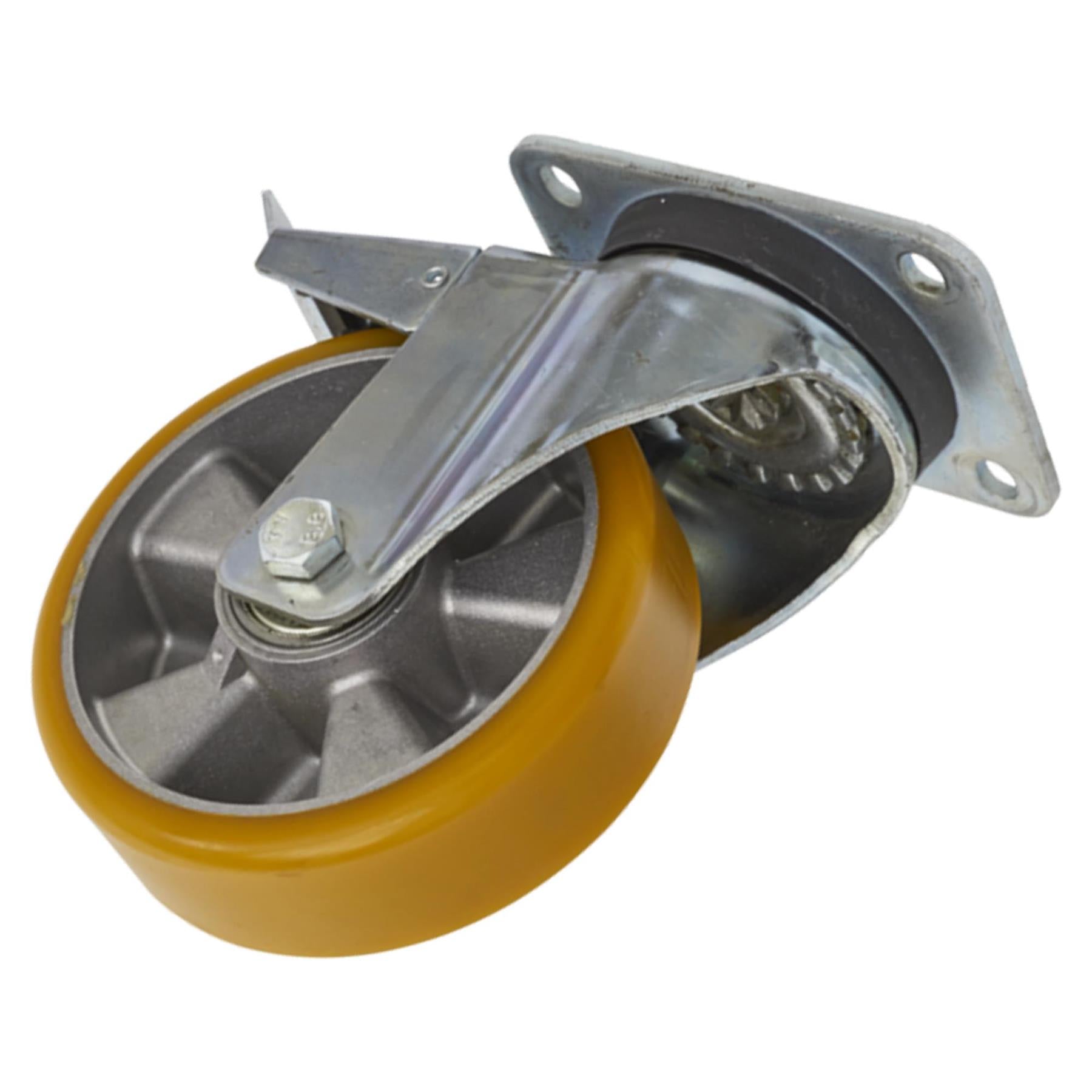 Sealey Castor Wheel Swivel Plate with Total Lock 160mm
