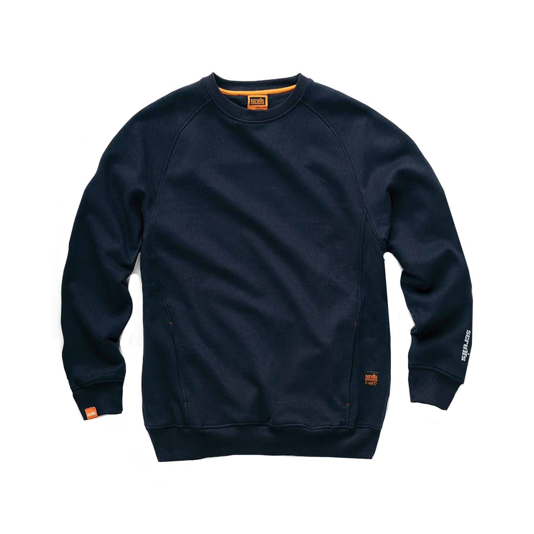 Scruffs Eco Worker Shirt Mens Work Sweatshirt Navy XXXL