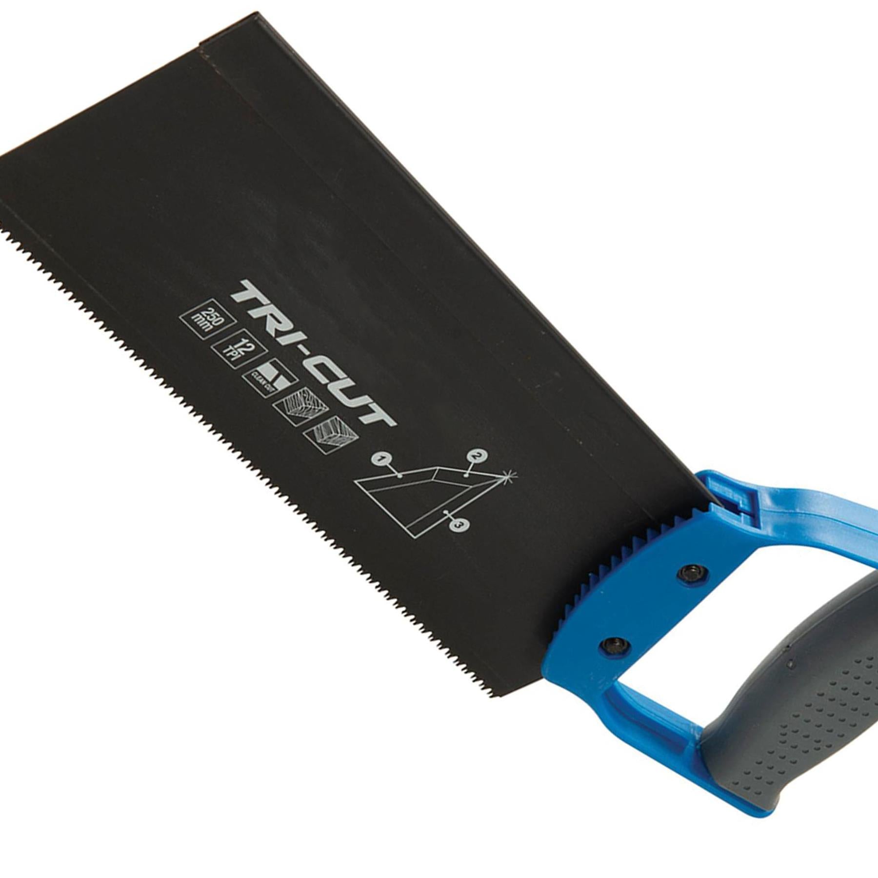 CLEARANCE TRI CUT TENON SAW 250mm 12TPI Blade Coating CROSS CUT SAW