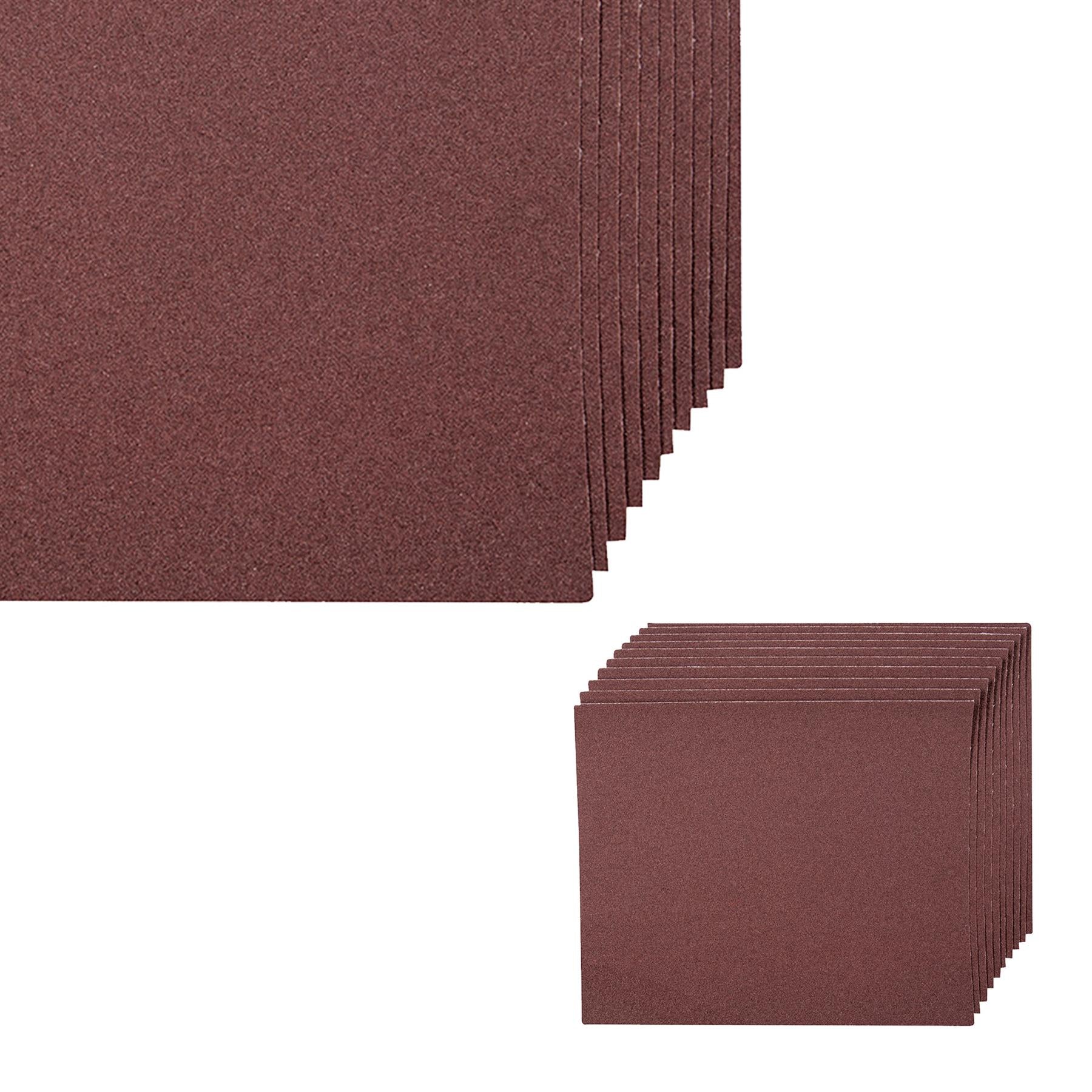 Emery Cloth Hand Sanding Sheets 10Pk Grit 120 Quality For Metal & Rust Removal