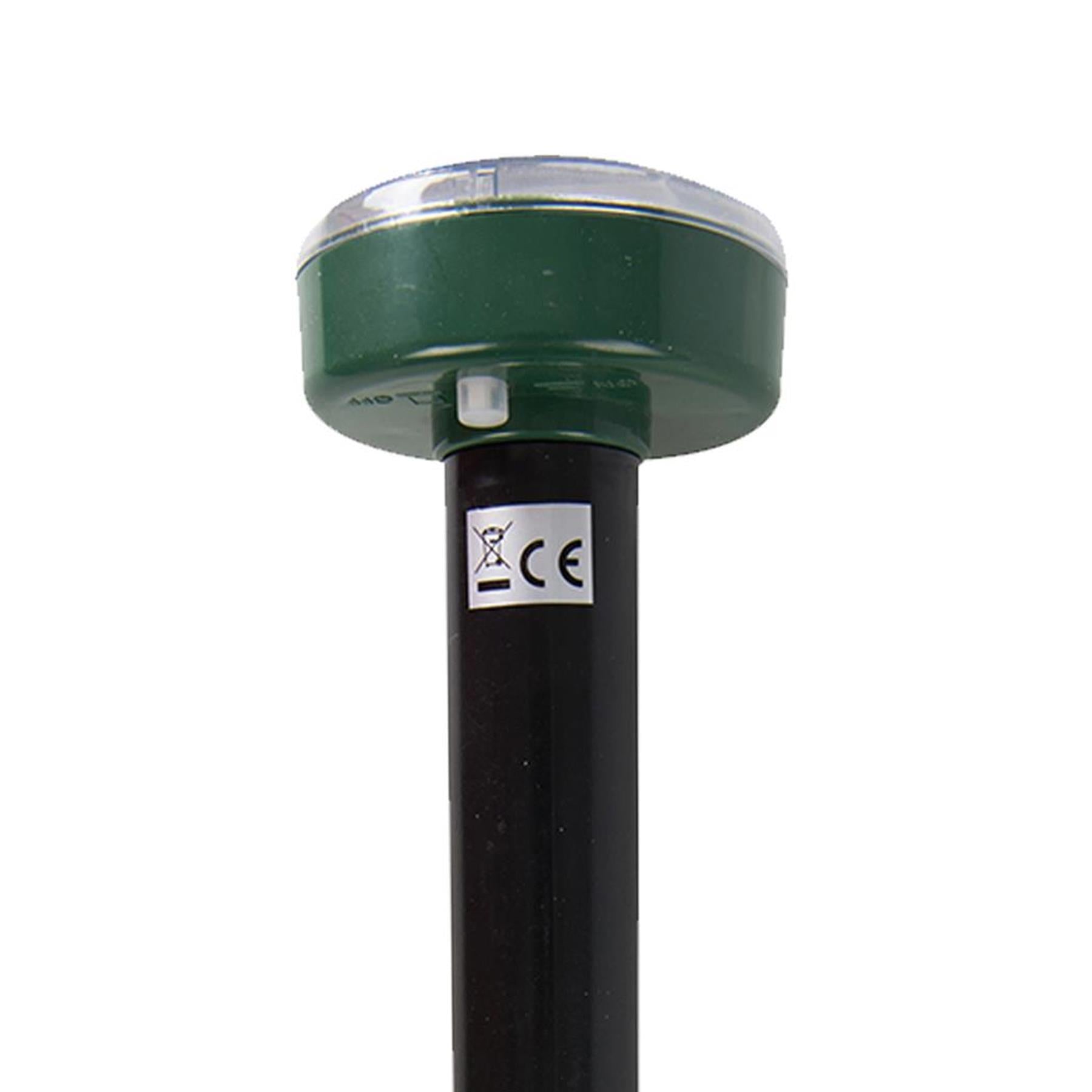 Solar Powered Garden Sonic Wave Mole Repeller Repellent 1 Pc