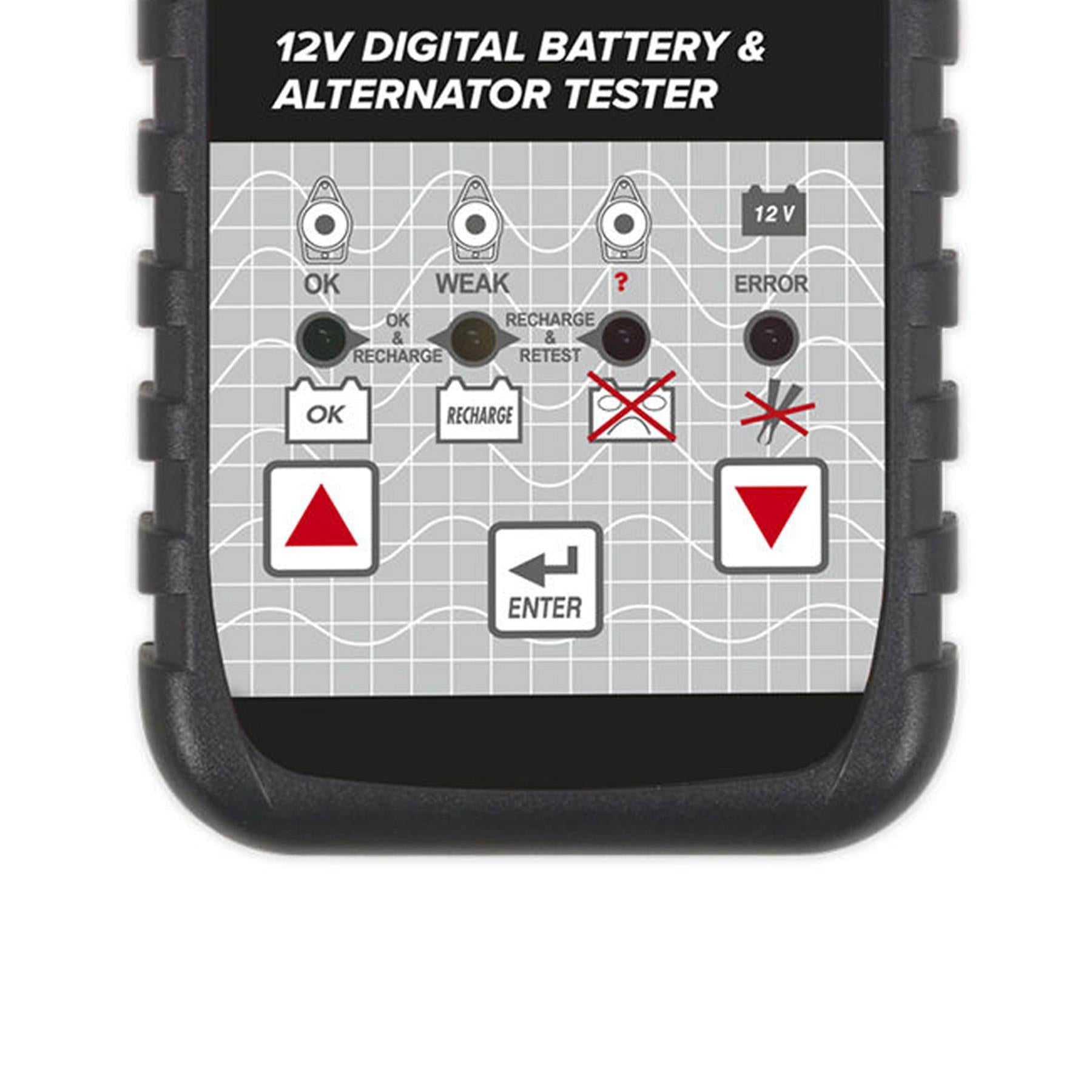 Sealey Digital Battery & Alternator Tester 12V