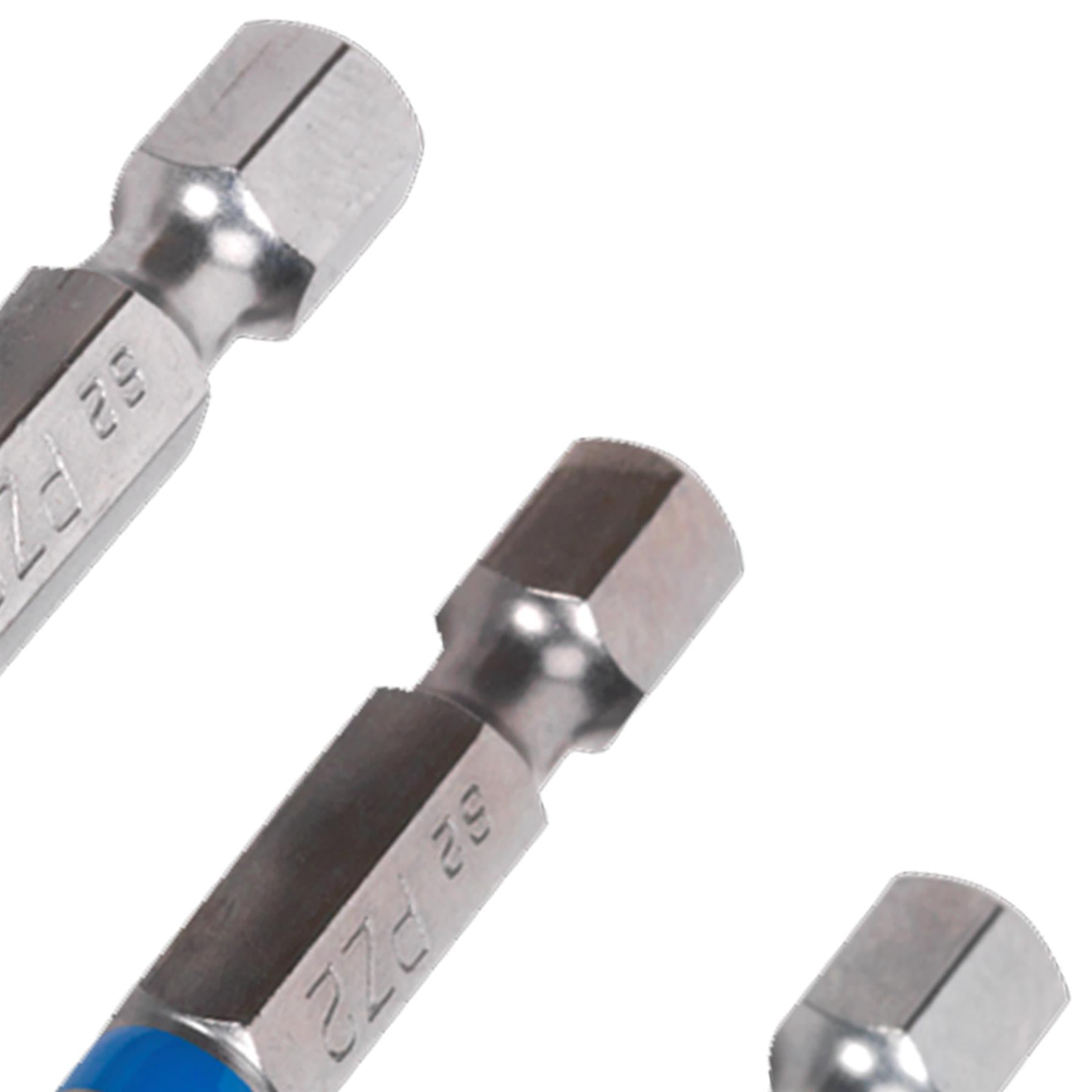 Sealey Power Tool Bit Pozi #2 with Magnetic Holder S2 50mm Pack of 5