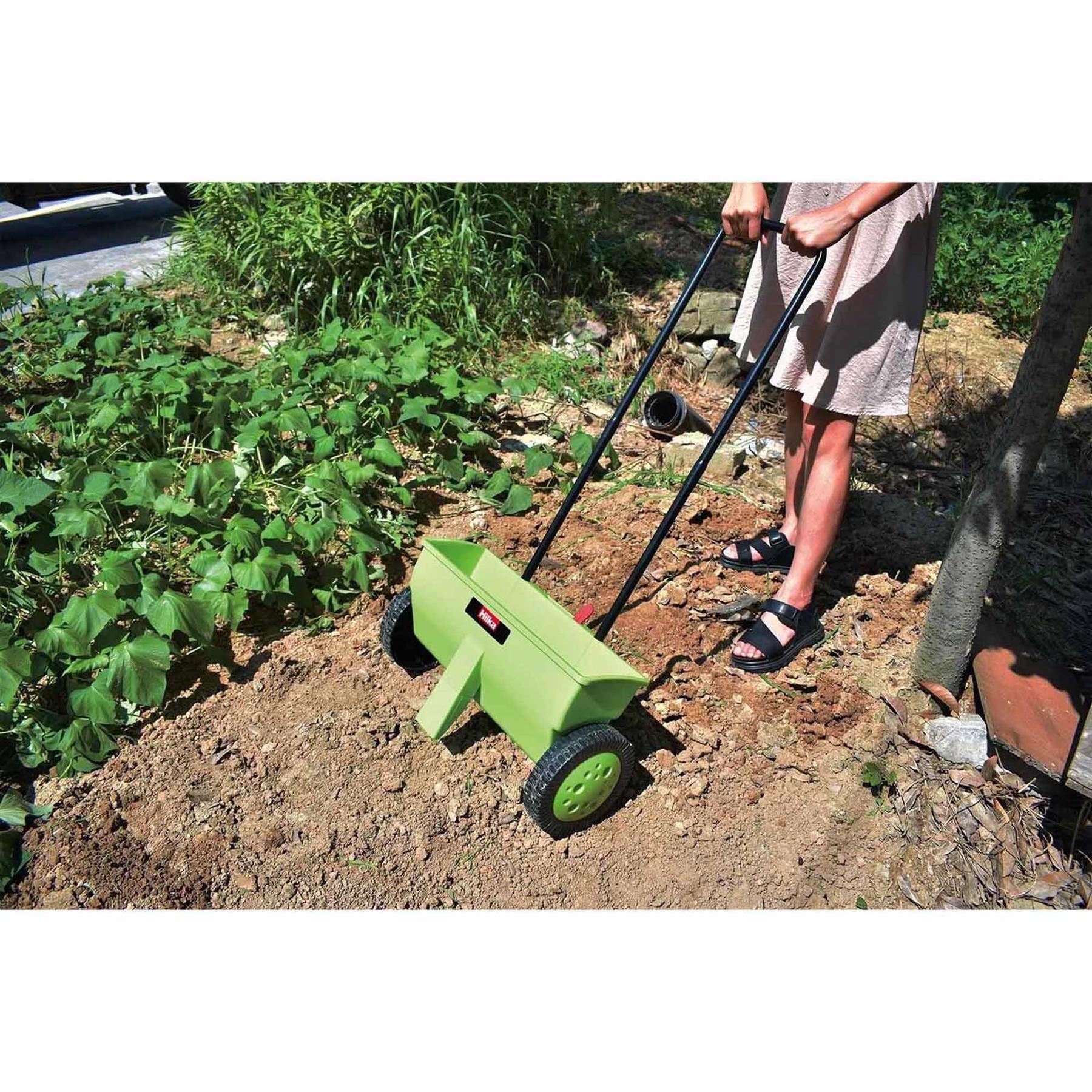 12L Lawn Garden Seed Fertiliser Spreader Moss Killer