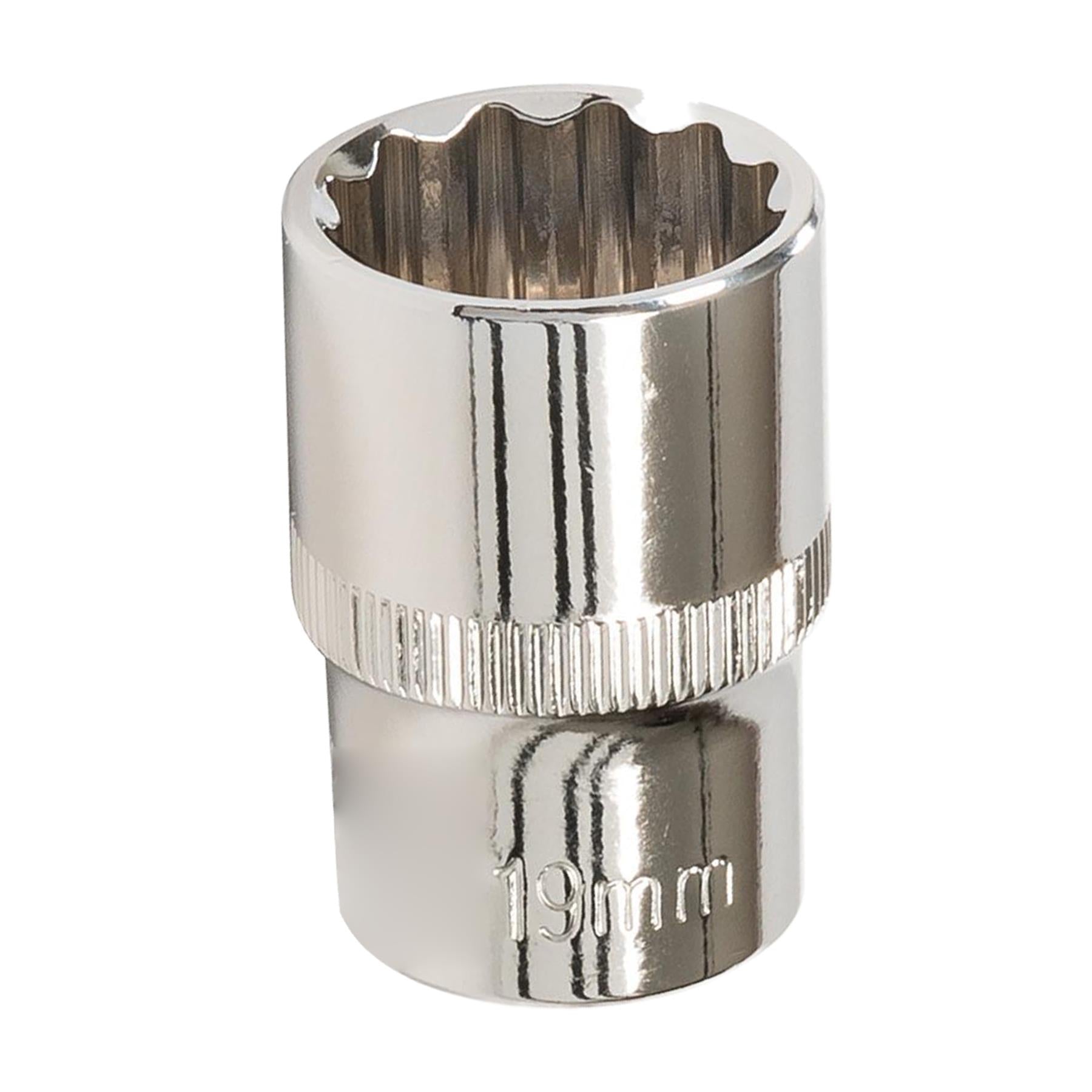 Socket 1/2" Drive 12pt Metric 12 Point Bi Hex Corrosion Resistant Socket 19mm