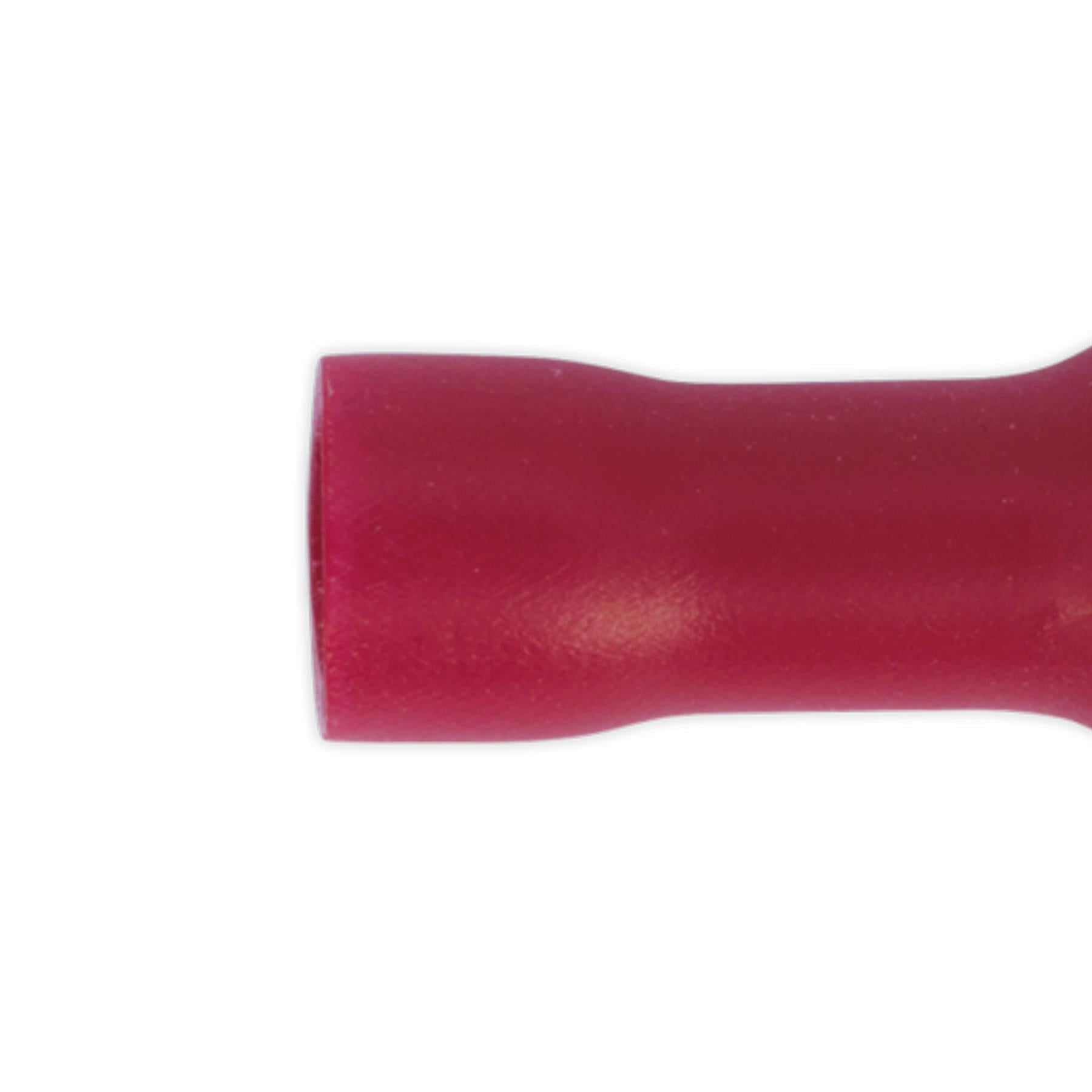 Sealey Fully Insulated Terminal 6.3mm Female Red Pack of 100