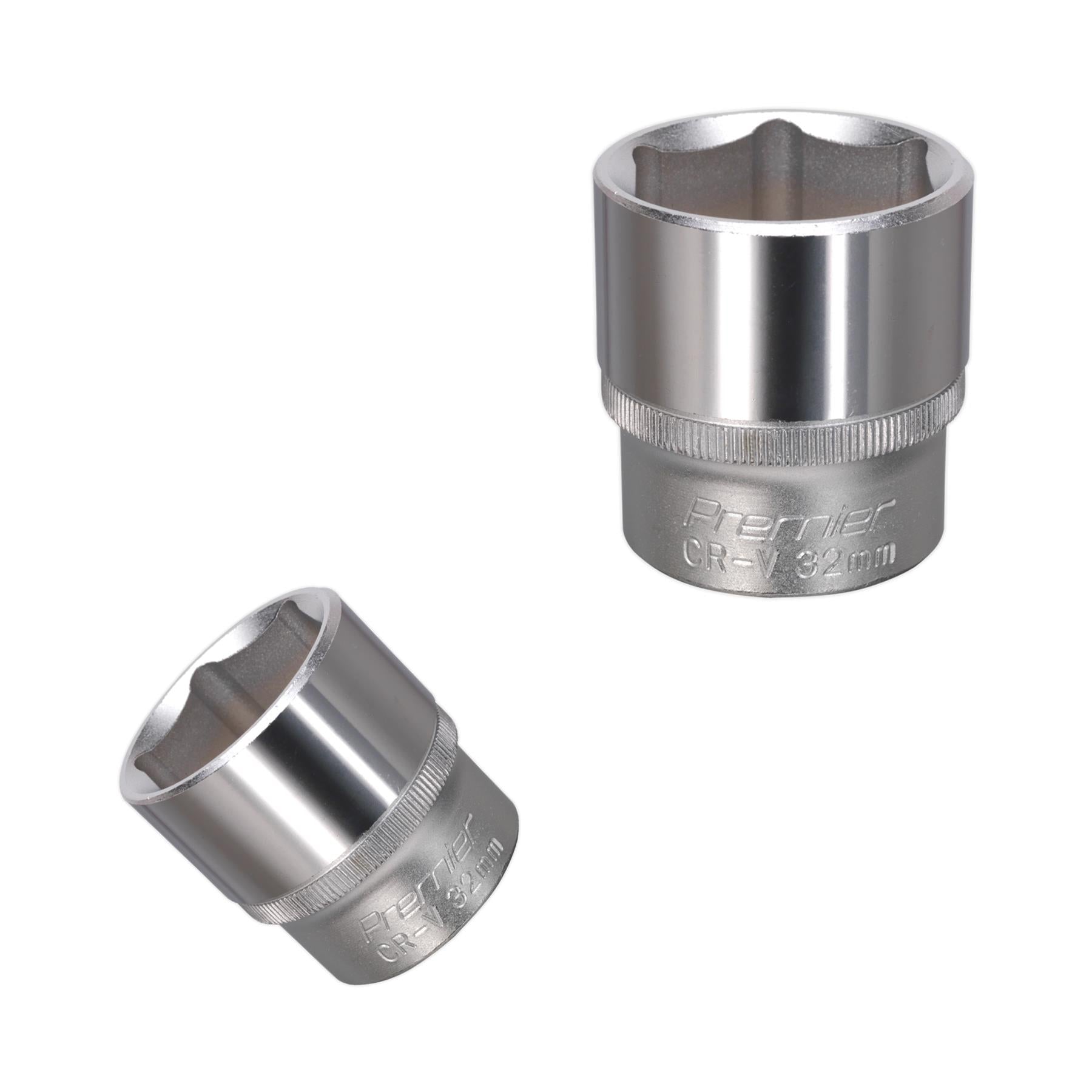Sealey WallDrive® Socket 32mm 1/2"Sq Drive