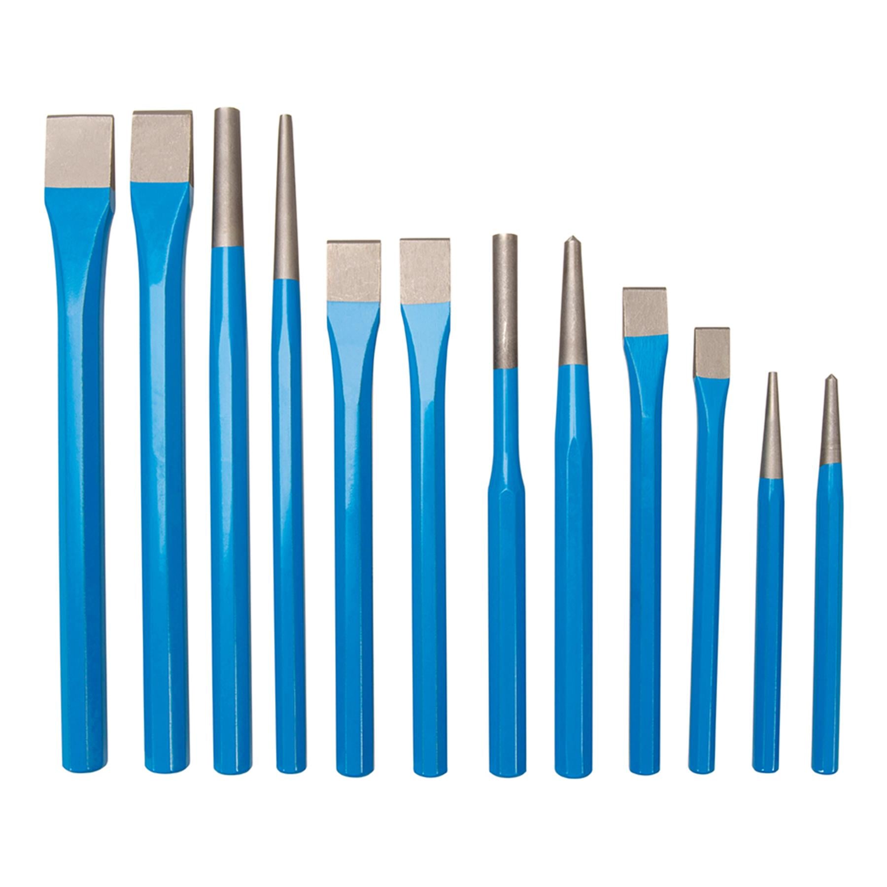 Punch & Chisel Set 12 PC Mechanical Engineering Woodwork Carving