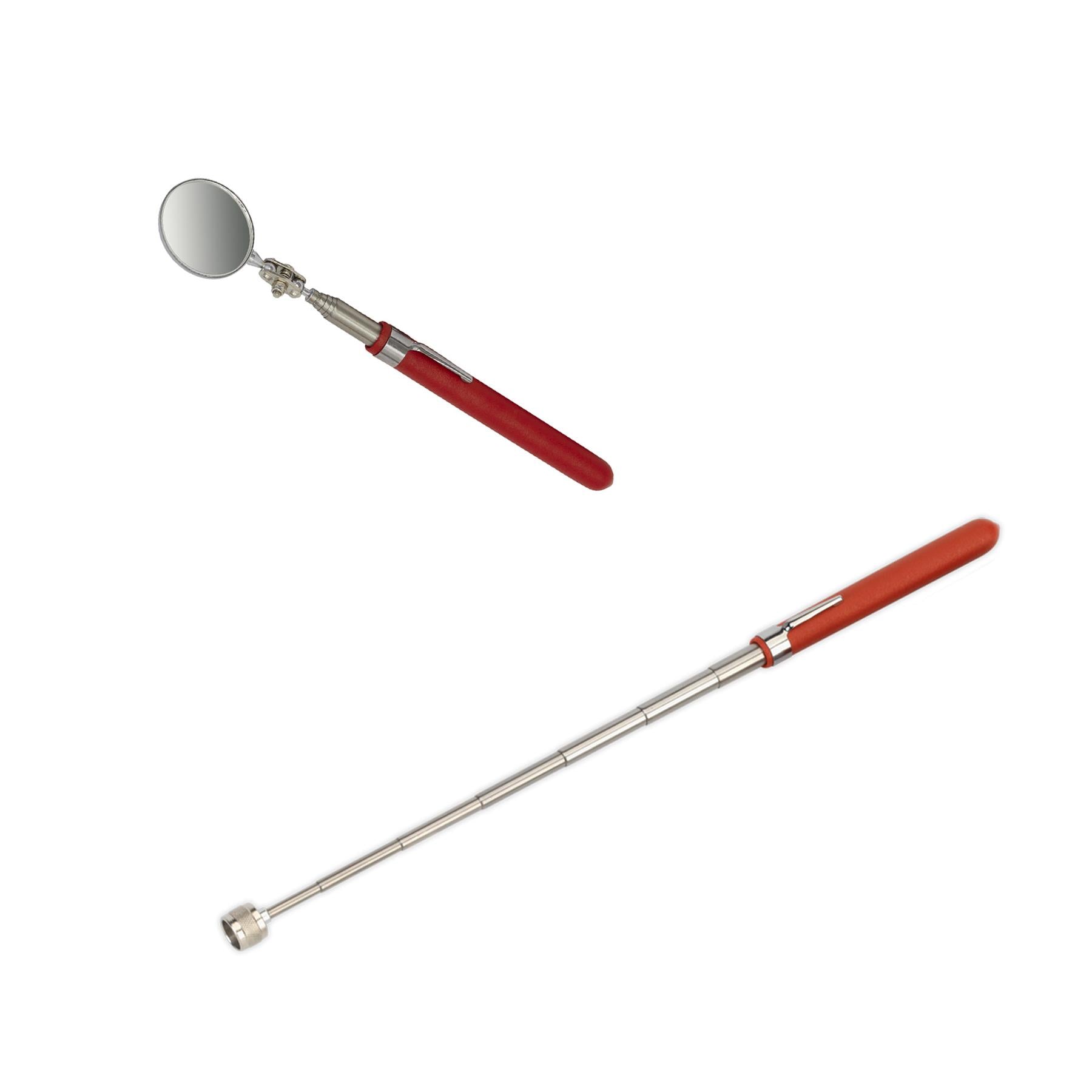 Sealey Telescopic Magnetic Pick-Up & Mirror Set 2pc