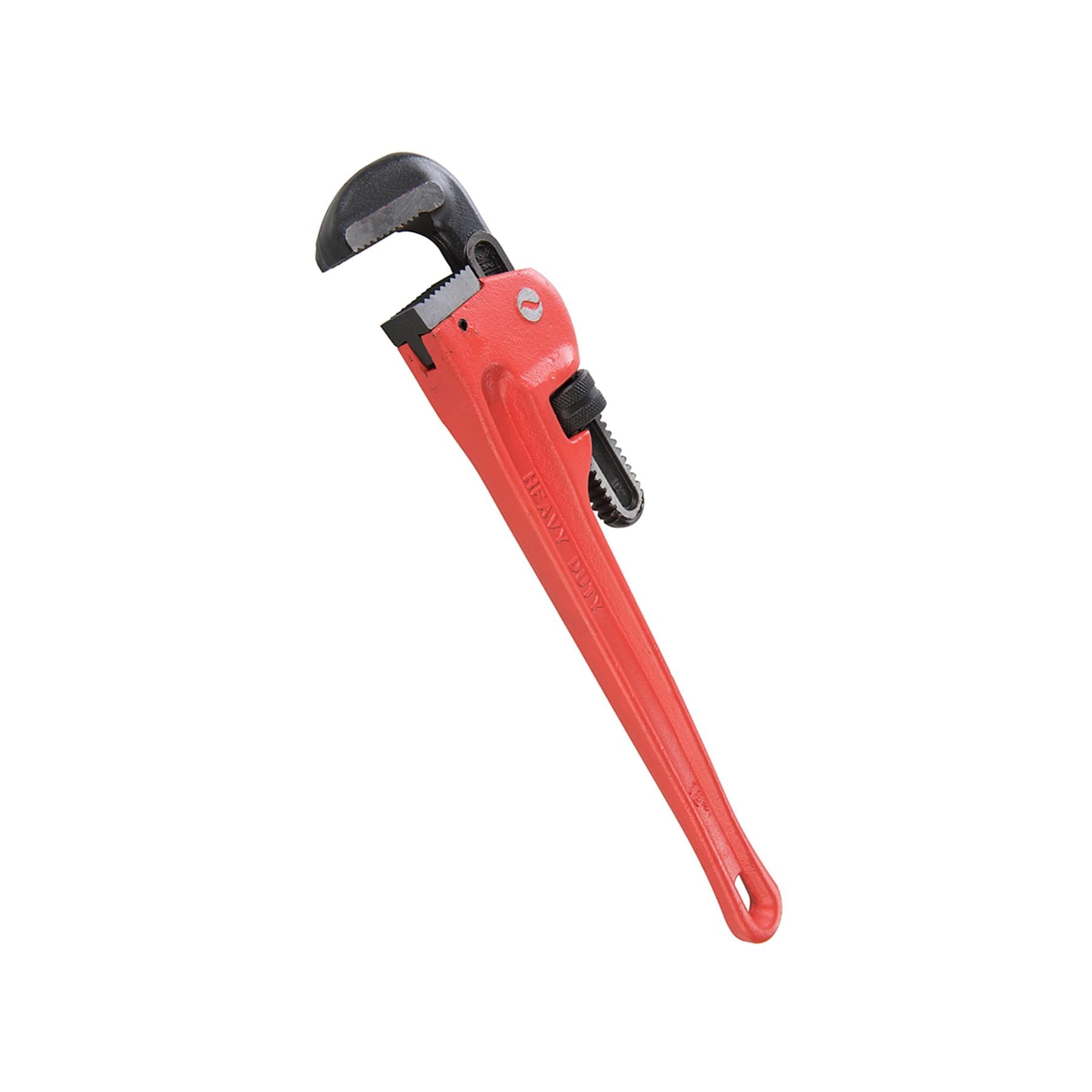 18" Heavy Duty Pipe Wrench Fast Self-clamping Secures Smoothest Pipework