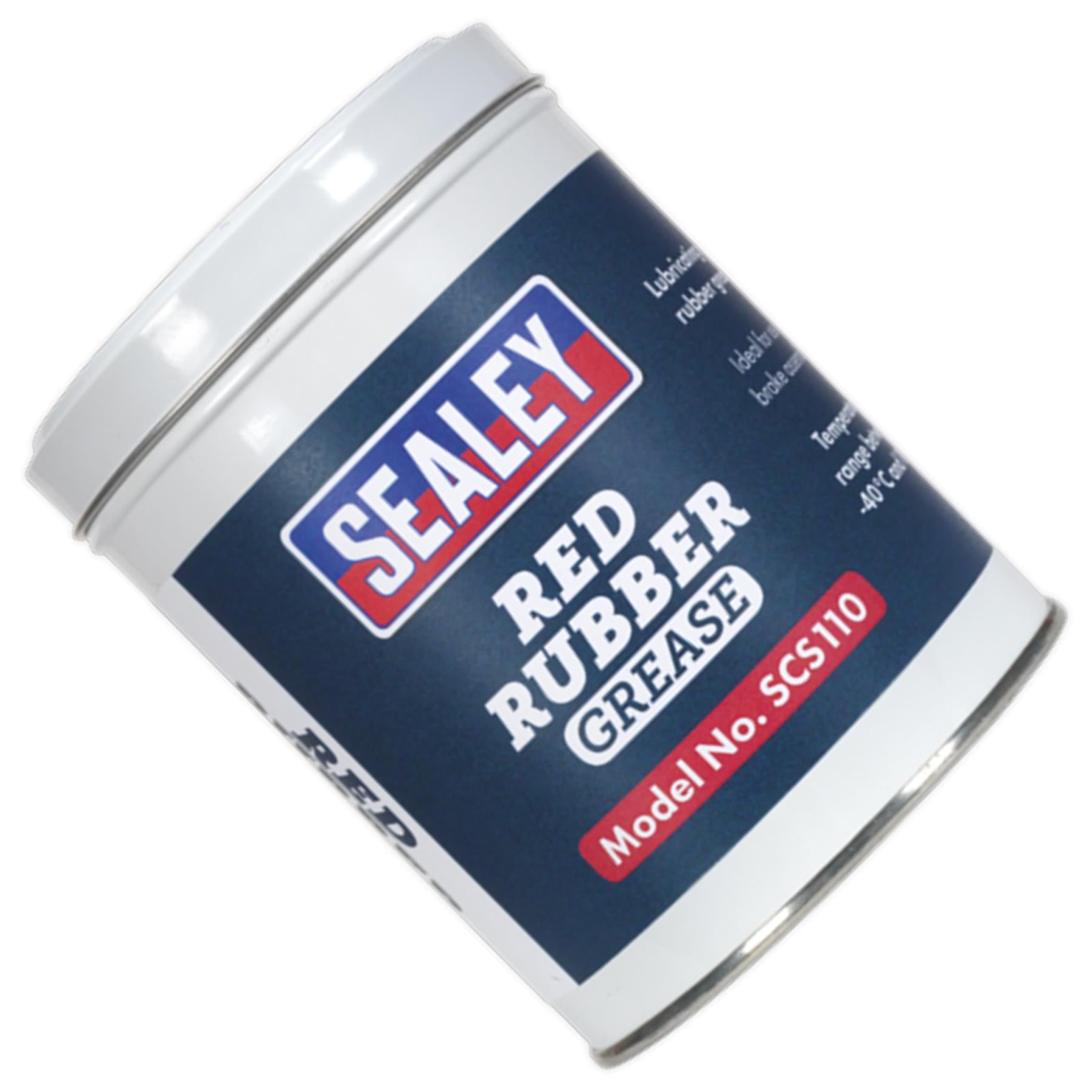 Sealey Red Rubber Grease 500g Tin