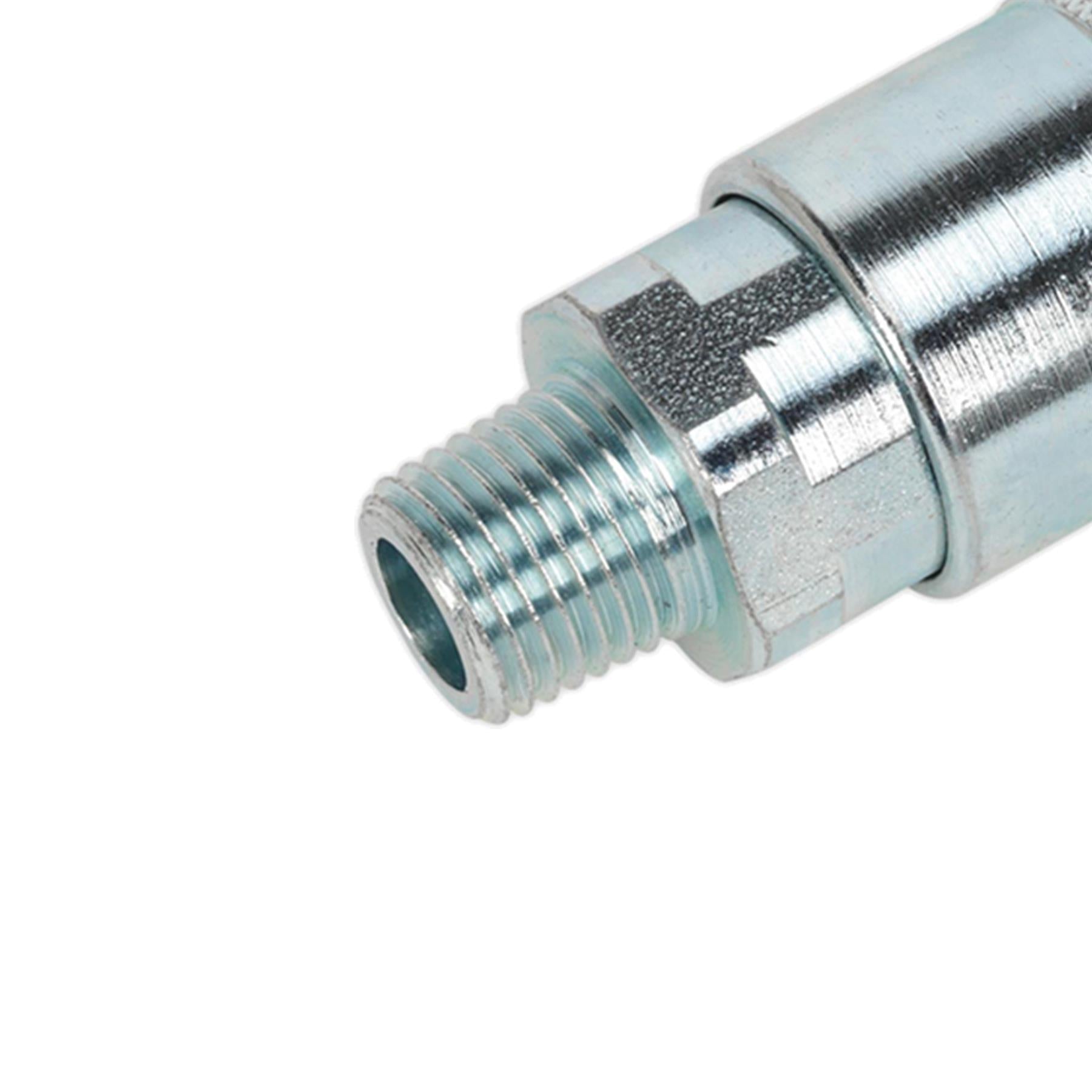 Sealey Male 1/4"BSPT Coupling Body Air Coupler Compressor Connector Pack of 5
