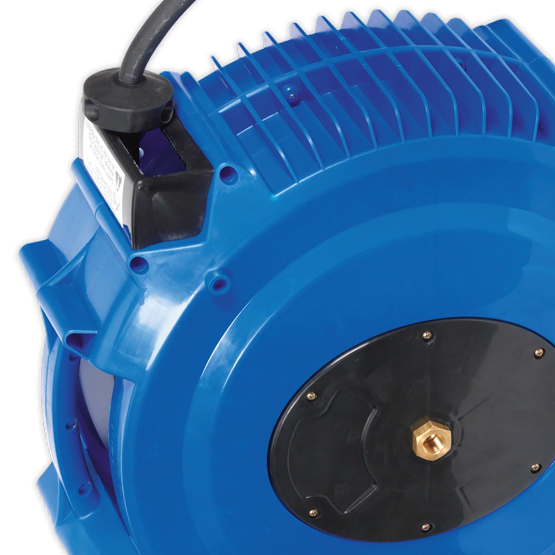 Sealey Retractable Air Hose Reel 20m 10mm ID Rubber Hose