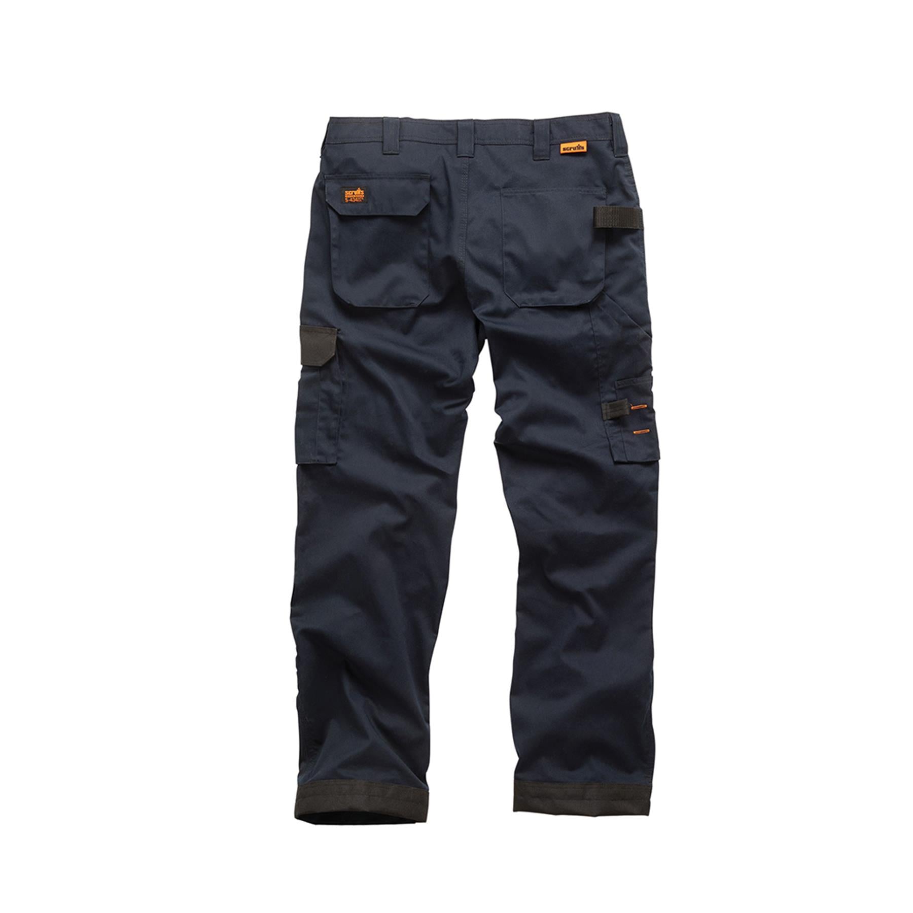 Scruffs Worker Trousers | Trade Hard Wearing Work Trousers NAVY (32S)