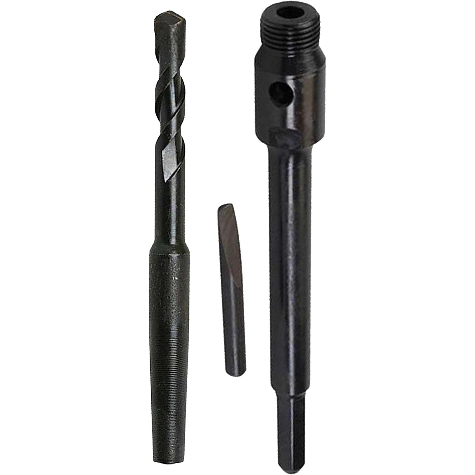 TCT Core Drill Bit 125mm Hole Saw Masonry Stone Brick SDS Plus 200mm Shaft Pilot