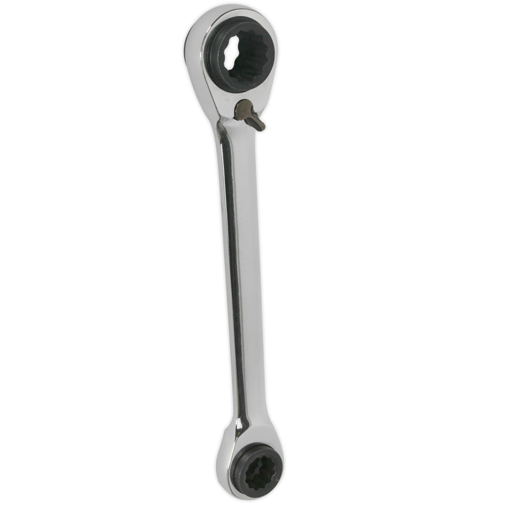 Sealey Ratchet Ring Spanner 4-in-1 Reversible Metric
