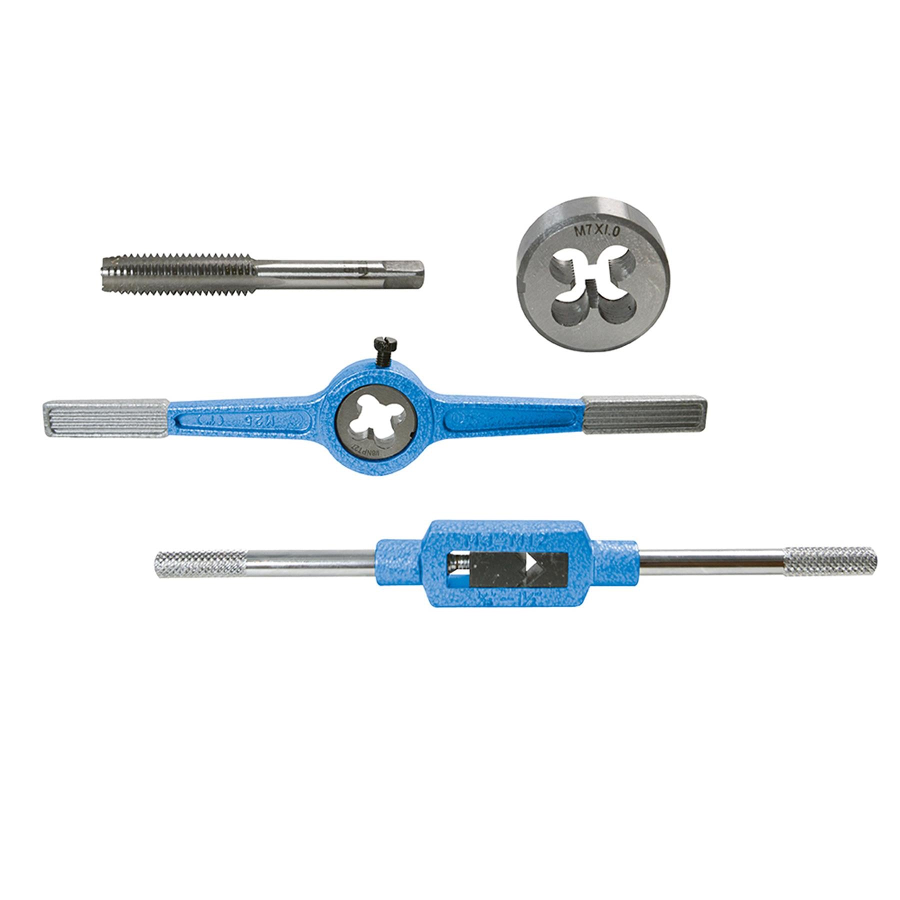 40Pce Tap & Die Expert Set DIY Tools With Machine Lead-Ins For Accurate Cutting