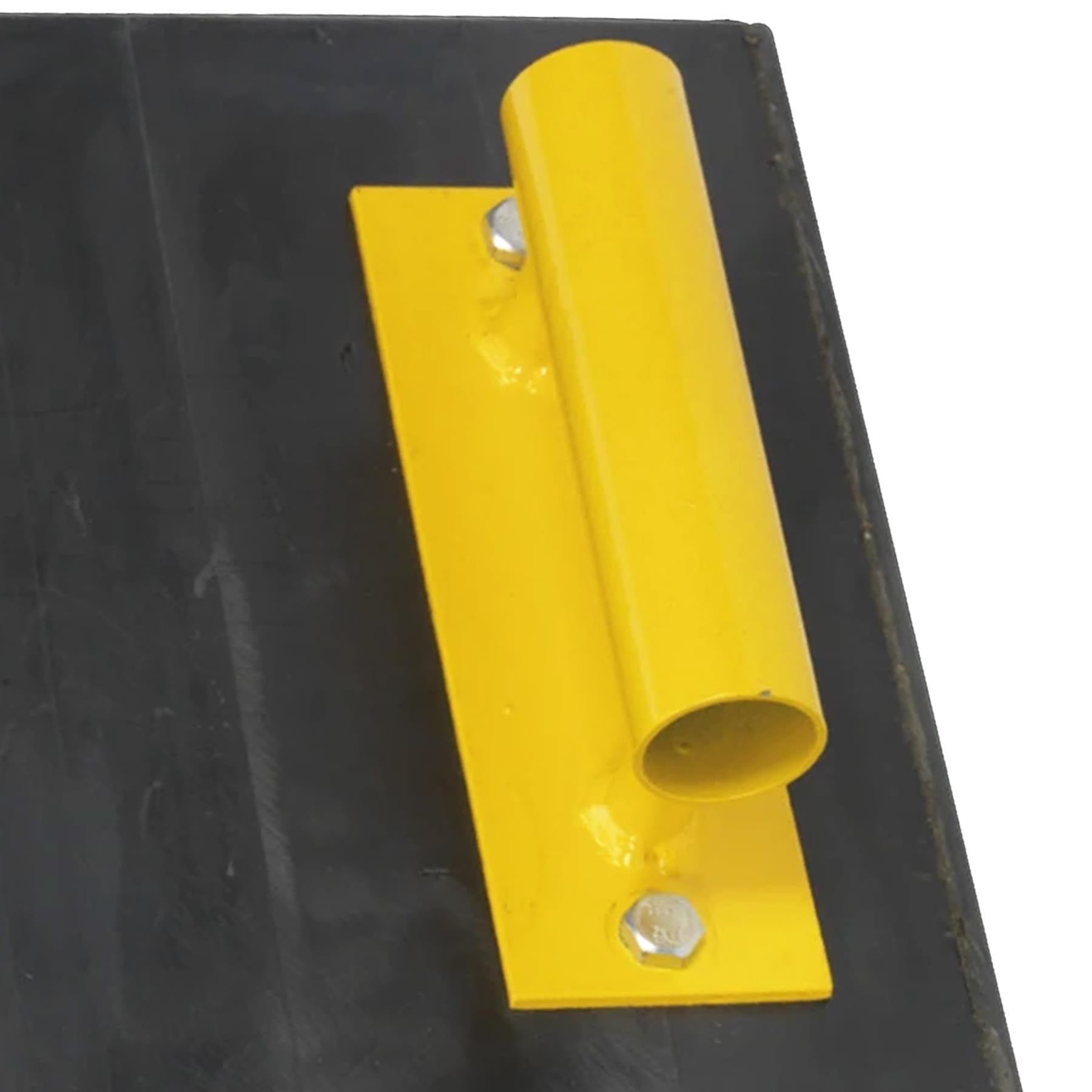 Heavy-Duty Rubber Wheel Chock 12kg - Single nylon reinforced rubber Sealey