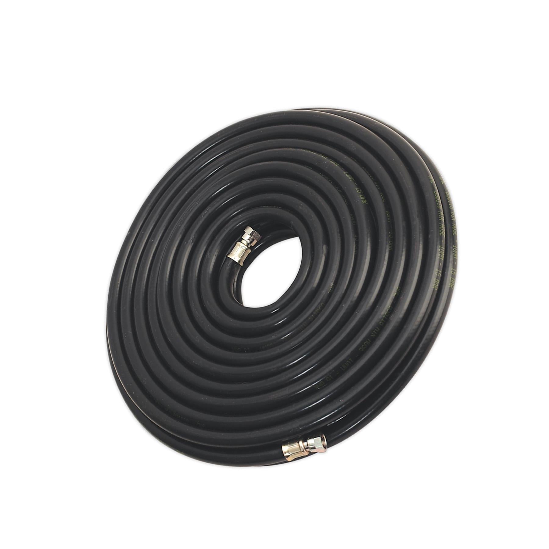 Sealey Rubber Air Hose Line 30m For Air Compressor 1/4"BSP 10mm Bore Heavy Duty