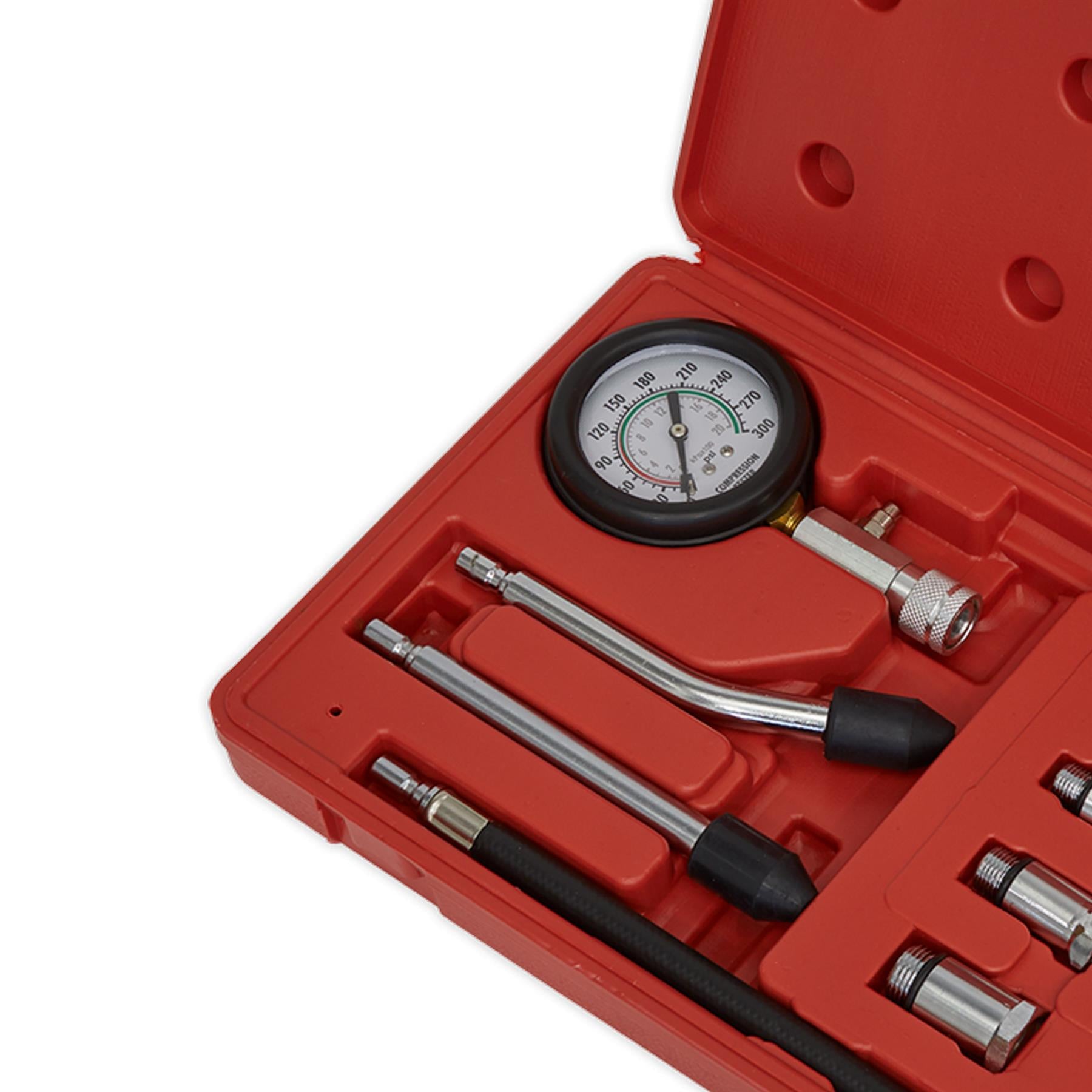 Sealey Petrol Engine Compression Test Kit 8pc