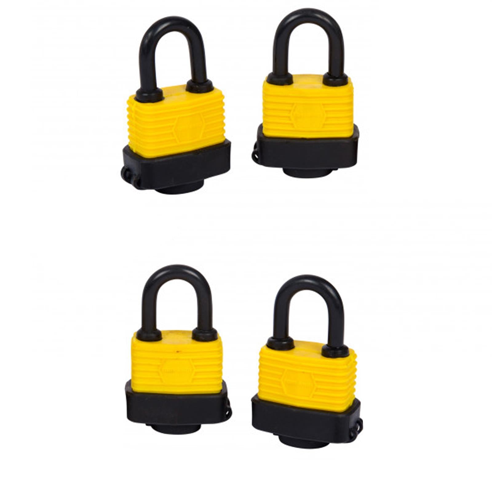 BlueSpot 4 Padlocks Same Key water resistant Padlocks Keyed Alike ShedLock